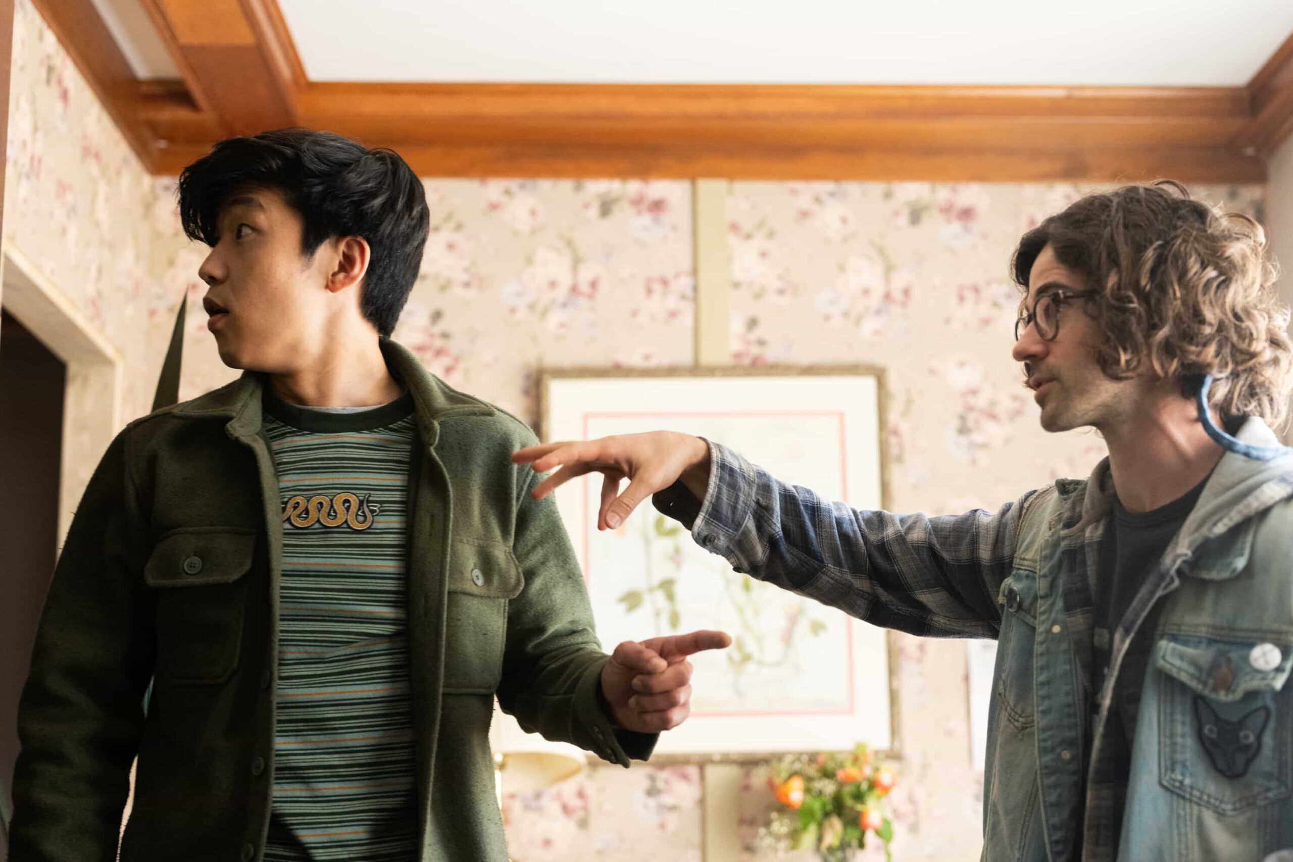 “Angel” – When a crime scene cleaner disappears, Colter discovers her fascination with true crime, which may have led her into dangerous territory. As he follows her trail, Colter uncovers a group of amateur sleuths whose hunt for a killer puts everyone at risk, Sunday, Nov. 23 (8:00-9:00 PM, ET/PT) on the CBS Television Network, and streaming on Paramount+ (live and on-demand for Paramount+ Premium plan subscribers, or on-demand for Paramount+ Essential subscribers the day after the episode airs)*. Pictured: Jay Lee as Eddie and Connor Paolo as Gunther. Photo: Darko Sikman/CBS ©2025 CBS Broadcasting, Inc. All Rights Reserved.