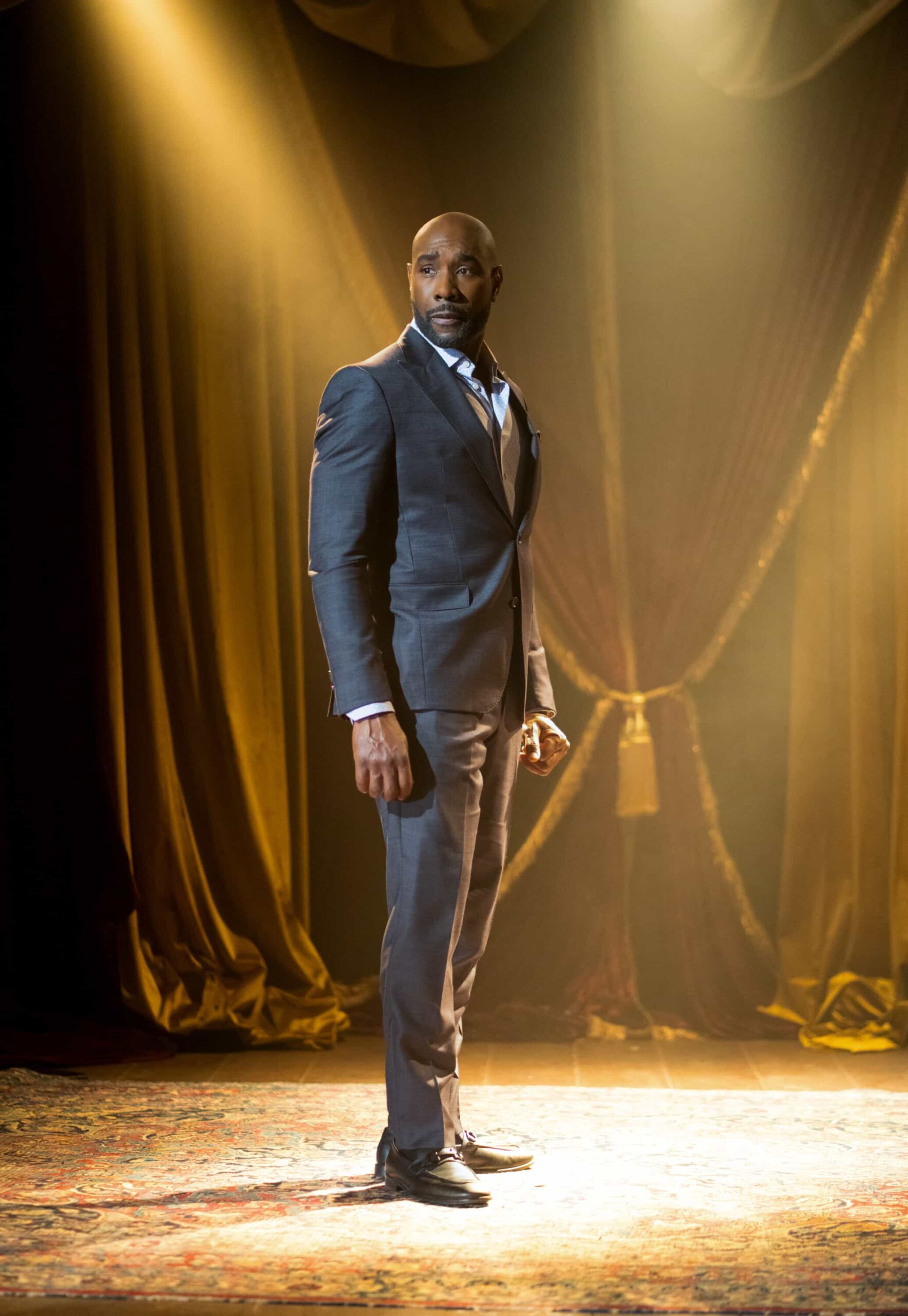 Watson Season 2 Episode 7 “Giant Steps” - Watson’s father, Hamish, visits UHOP to introduce Watson and the fellows to his protégé, Annabelle, a saxophone prodigy with musically induced black outs. As Annabelle’s condition worsens, Watson must confront his long-standing tensions with his father in order to save her, on the CBS Original series WATSON, Monday, Nov. 24 (10:00-11:00 PM, ET/PT) on the CBS Television Network, and streaming on Paramount+* (live and on-demand for Paramount+ Premium plan subscribers, or on-demand for Paramount+ Essential subscribers the day after the episode airs).     Pictured: Morris Chestnut as Dr. John Watson   Photo: Colin Bentley/CBS ©2025 CBS Broadcasting, Inc. All Rights Reserved.