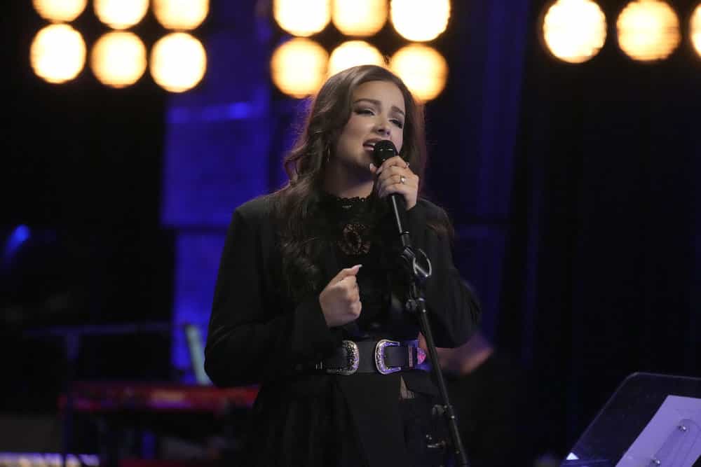 The Voice Season 28 Episode 14 -- "The Knockouts Part 5" Episode 2814 -- Pictured: Kirbi -- (Photo by: Casey Durkin/NBC)