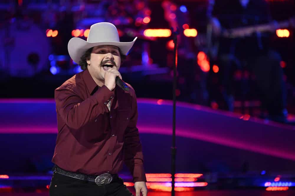 THE VOICE -- The Knockouts Part 5 Episode 2814 -- Pictured: Austin Gilbert -- (Photo by: Griffin Nagel/NBC)