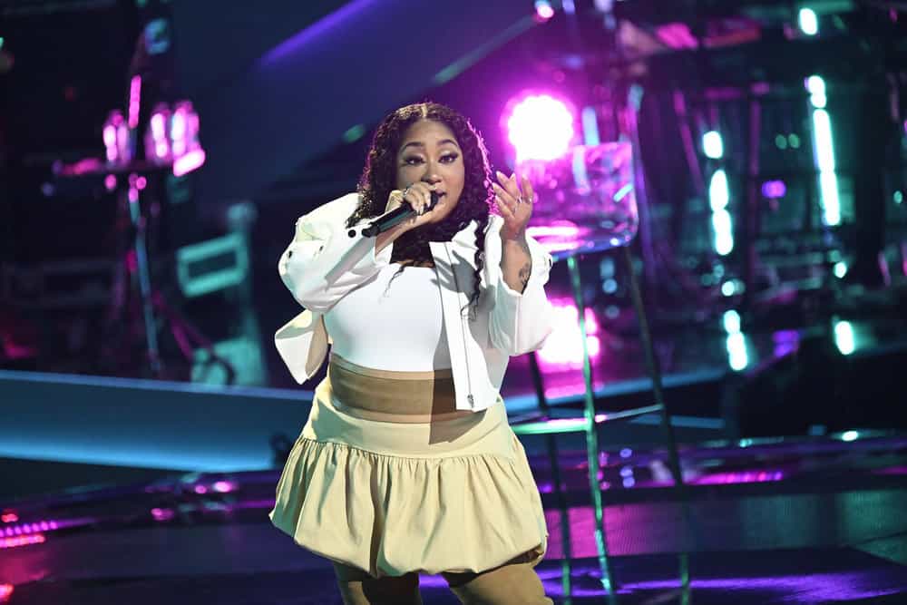 THE VOICE -- The Knockouts Part 5 Episode 2814 -- Pictured: Yoshihanaa -- (Photo by: Griffin Nagel/NBC)