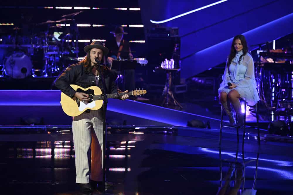 THE VOICE -- The Knockouts Part 5 Episode 2814 -- Pictured: (l-r) Dustin Dale Gaspard, Kirbi -- (Photo by: Griffin Nagel/NBC)