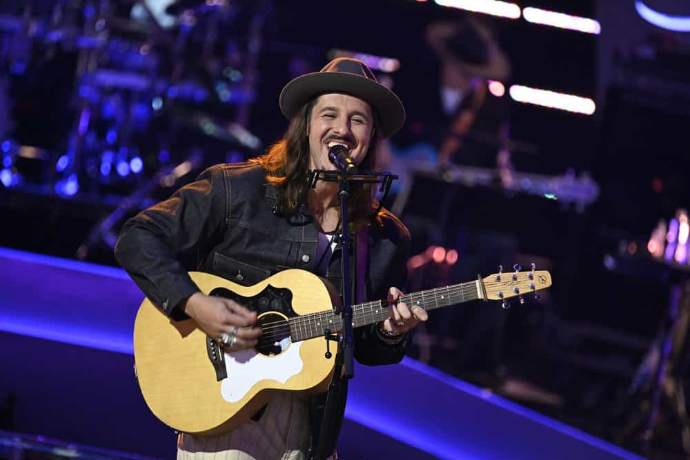 The Voice Season 28 Episode 14 -- "The Knockouts Part 5" Episode 2814 -- Pictured: Dustin Dale Daspard -- (Photo by: Griffin Nagel/NBC)