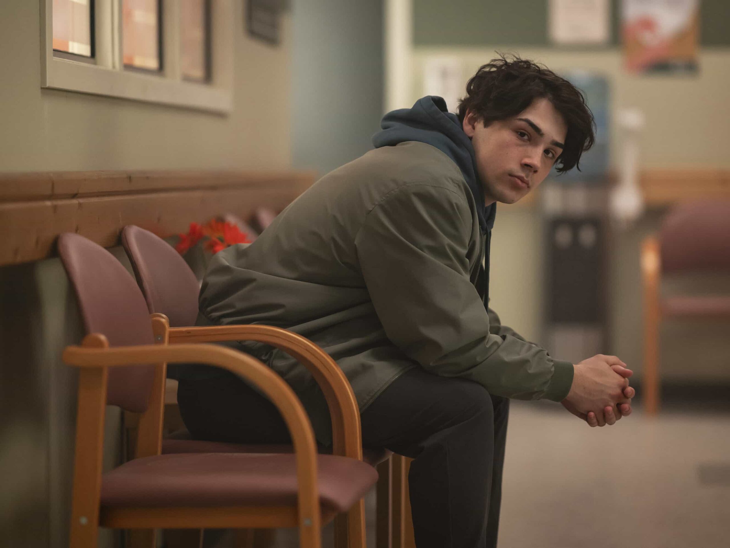 MURDER IN A SMALL TOWN: Guest star Jacob Shoemay in the "Fall of Holman" episode of MURDER IN A SMALL TOWN airing Tuesday, Nov. 25 (8:00-9:00PM ET/PT) on FOX. ©2025 Fox Media LLC. CR: Kailey Schwerman/ FOX.