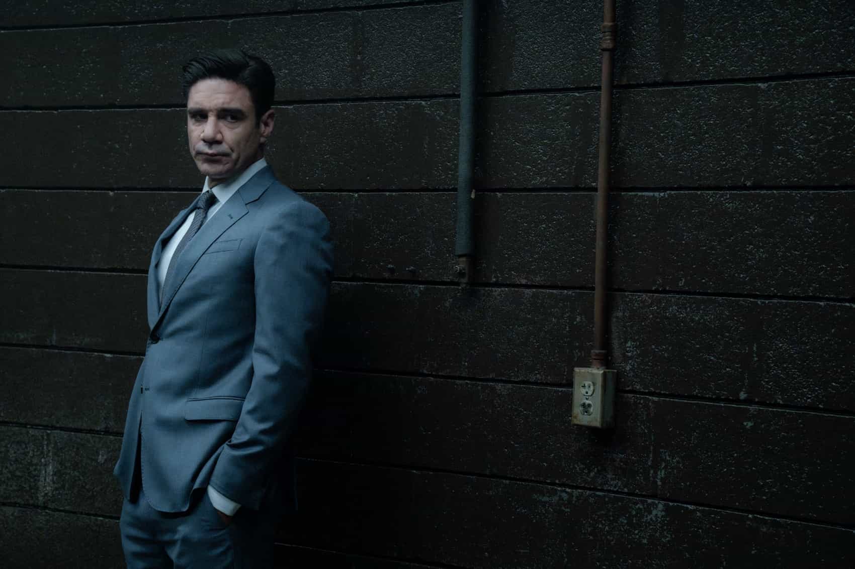 Clayton Cardenas as Torres in Mayor of Kingstown episode 6, season 4, streaming on Paramount+, 2025. Credit: Dennis P. Mong Jr./Paramount+ ©2025 Viacom International Inc. All Rights Reserved. Mayor of Kingstown and all related titles, logos and characters are trademarks of Viacom International Inc.