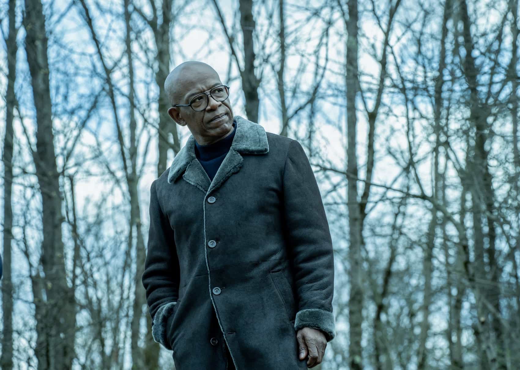 Lennie James as Frank Moses in Mayor of Kingstown episode 6, season 4, streaming on Paramount+, 2025. Credit: Dennis P. Mong Jr./Paramount+ ©2025 Viacom International Inc. All Rights Reserved. Mayor of Kingstown and all related titles, logos and characters are trademarks of Viacom International Inc.