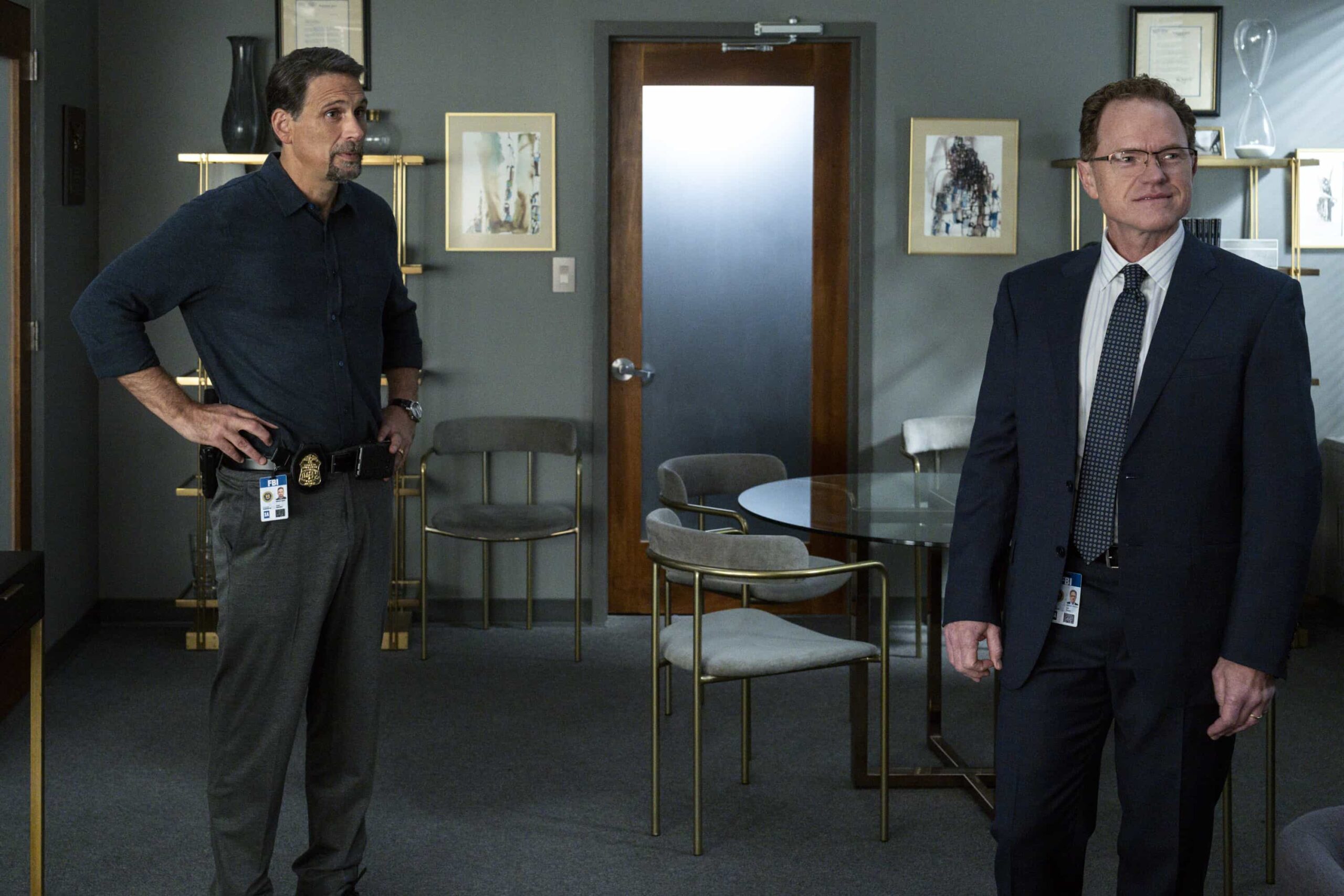 FBI Season 8 Episode 7 Photos “Fadeaway” – Photos, Plot Breakdown & What to Expect 5 FBI Season 8 Episode 7 “Fadeaway” – When a large-scale explosion rocks a Brooklyn apartment complex, the team quickly locates the perpetrator and discovers he’s acting on the orders of a convicted felon currently serving time. Meanwhile, Isobel must name her successor before she moves into her new role, on FBI, Monday, Dec. 1 (9:00-10:00 PM ET/PT) on the CBS Television Network, and streaming on Paramount+ (live and on-demand for Paramount+ Premium plan subscribers, or on-demand for Paramount+ Essential subscribers the day after the episode airs). Pictured (L-R): Jeremy Sisto as Assistant Special Agent in Charge Jubal Valentine and Clark Carmichael as AD Leo Ropac. Photo: Bennett Raglin/CBS ©2025 CBS Broadcasting, Inc. All Rights Reserved.