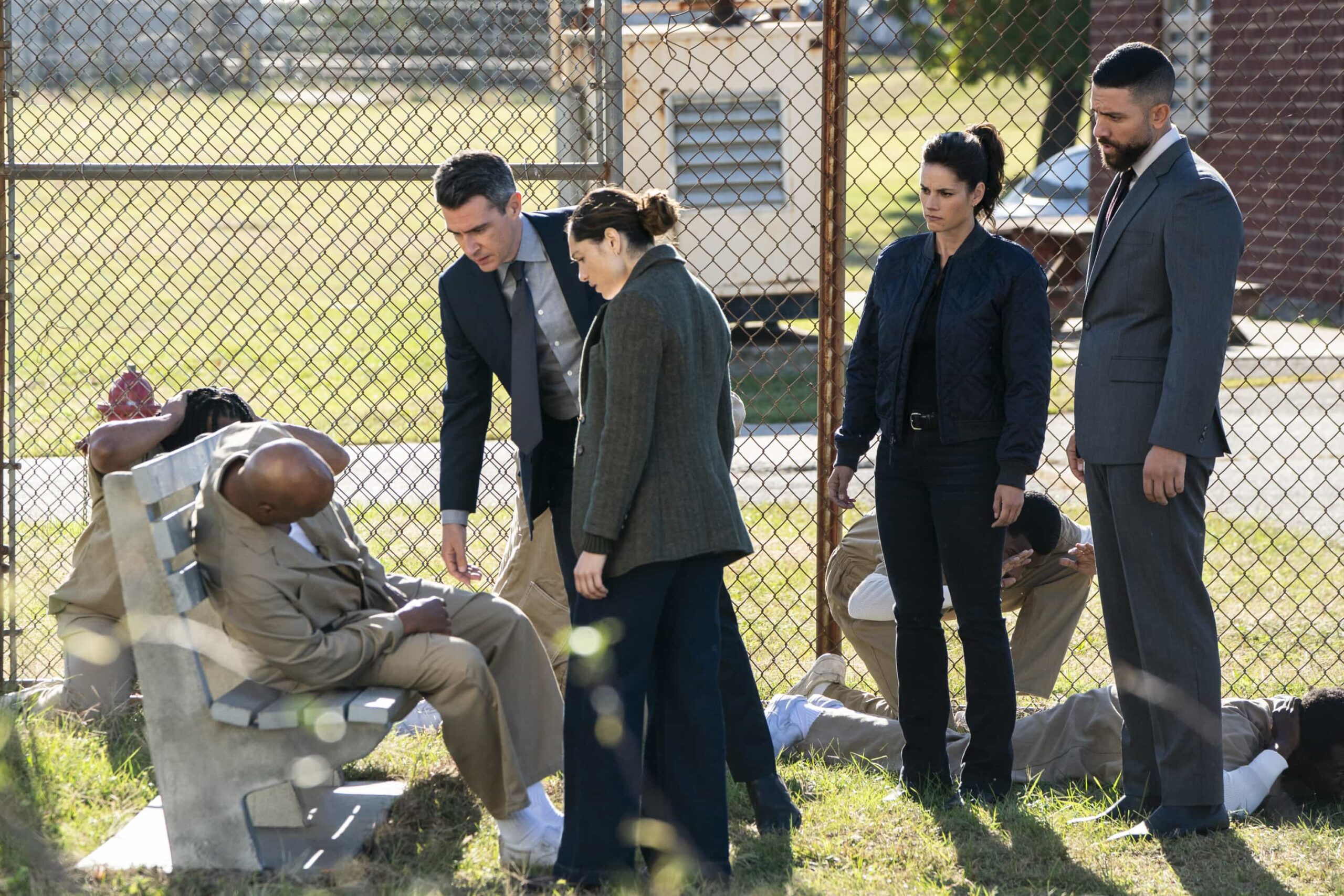 FBI Season 8 Episode 7 Photos “Fadeaway” – Photos, Plot Breakdown & What to Expect 10 “Fadeaway” – When a large-scale explosion rocks a Brooklyn apartment complex, the team quickly locates the perpetrator and discovers he’s acting on the orders of a convicted felon currently serving time. Meanwhile, Isobel must name her successor before she moves into her new role, on FBI, Monday, Dec. 1 (9:00-10:00 PM ET/PT) on the CBS Television Network, and streaming on Paramount+ (live and on-demand for Paramount+ Premium plan subscribers, or on-demand for Paramount+ Essential subscribers the day after the episode airs). Pictured (L-R): John Boyd as Special Agent Stuart Scola, Juliana Aidén Martinez as Eva Ramos, Missy Peregrym as Special Agent Maggie Bell, and Zeeko Zaki as Special Agent Omar Adom ‘OA’ Zidan. Photo: Bennett Raglin/CBS ©2025 CBS Broadcasting, Inc. All Rights Reserved.