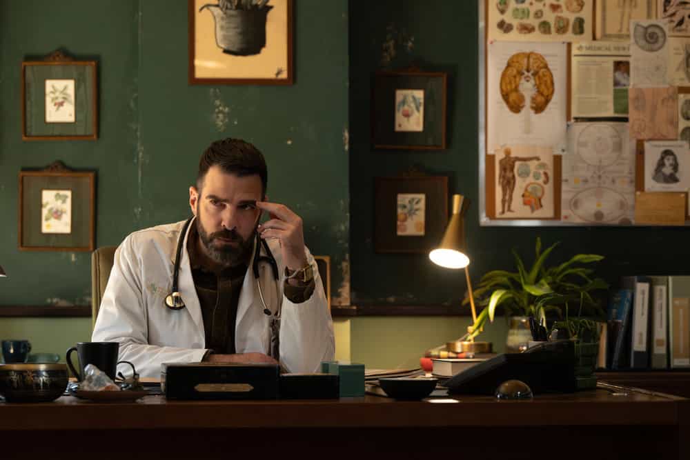 BRILLIANT MINDS Season 2 Episode 10 -- "The Resident" Episode 210 -- Pictured: Zachary Quinto as Dr. Oliver Wolf -- (Photo by: Pief Weyman/NBC)