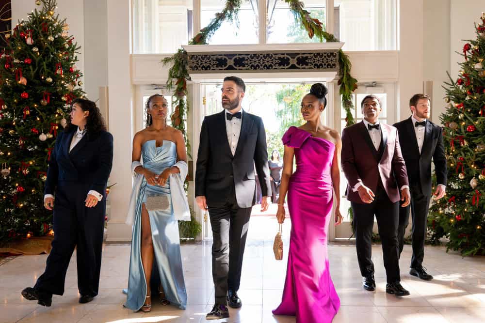 BRILLIANT MINDS Season 2 Episode 10 -- "The Resident" Episode 210 -- Pictured: (l-r) Aury Krebs as Dr. Dana Dang, Ashleigh LaThrop as Dr. Ericka Kinney, Zachary Quinto as Dr. Oliver Wolf, Tamberla Perry as Dr. Carol Pierce, Spence Moore II as Dr. Jacob Nash, Alex MacNicoll as Dr. Van Markus -- (Photo by: Pief Weyman/NBC)