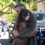 Murder in a Small Town Season 2 Episode 10 : L-R: Kristin Kreuk and Rossif Sutherland in the "Nightshade" season finale episode of MURDER IN A SMALL TOWN airing Tuesday, Dec. 2 (8:00-9:00PM ET/PT) on FOX. ©2025 Fox Media LLC. CR: Kailey Schwerman/ FOX.