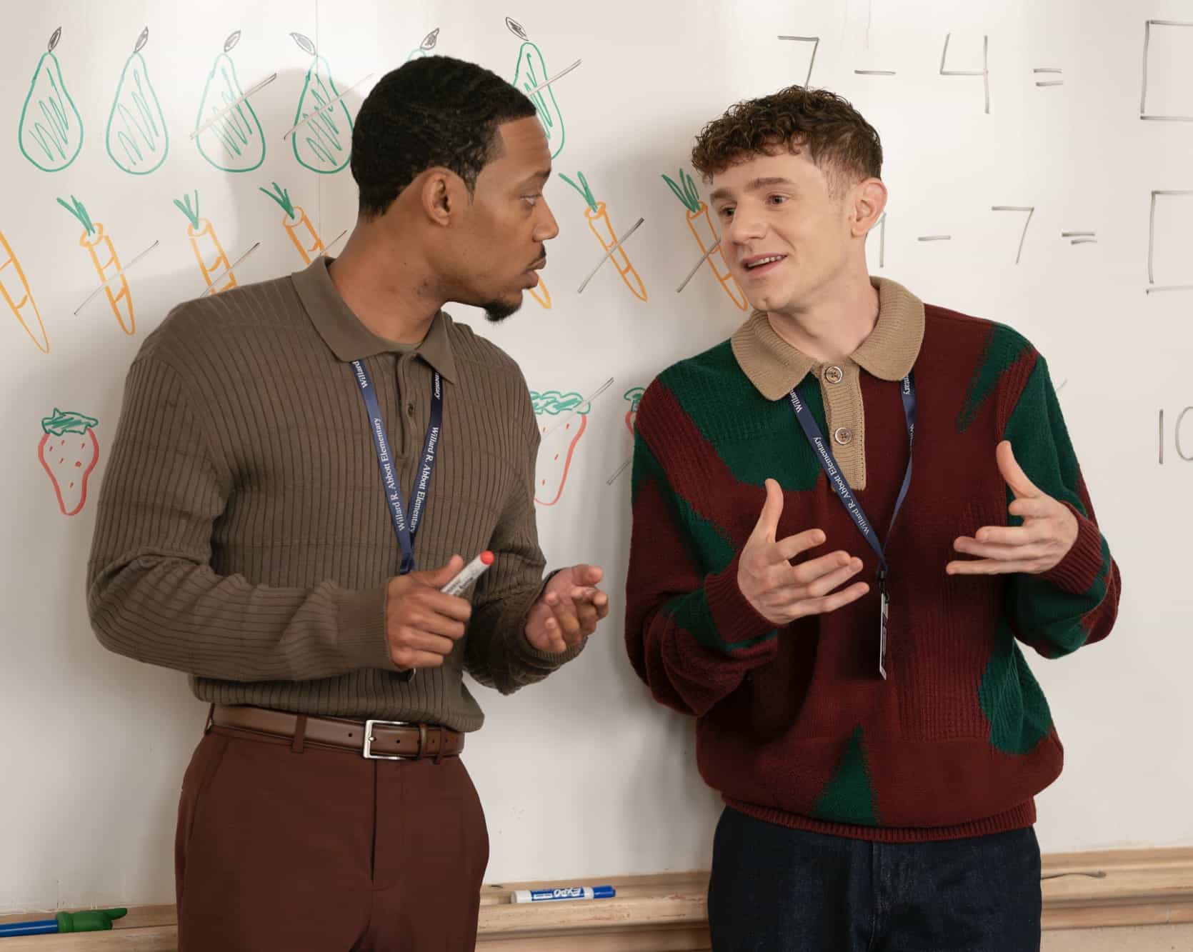 ABBOTT ELEMENTARY - “Goofgirl” - A new member joins Gregory’s Garden Goofballs, and Janine pitches a new club idea to Ava. WEDNESDAY, DEC. 3 (8:30-9:02 p.m. EST) on ABC. (Disney/Gilles Mingasson) 
TYLER JAMES WILLIAMS, CHRIS PERFETTI