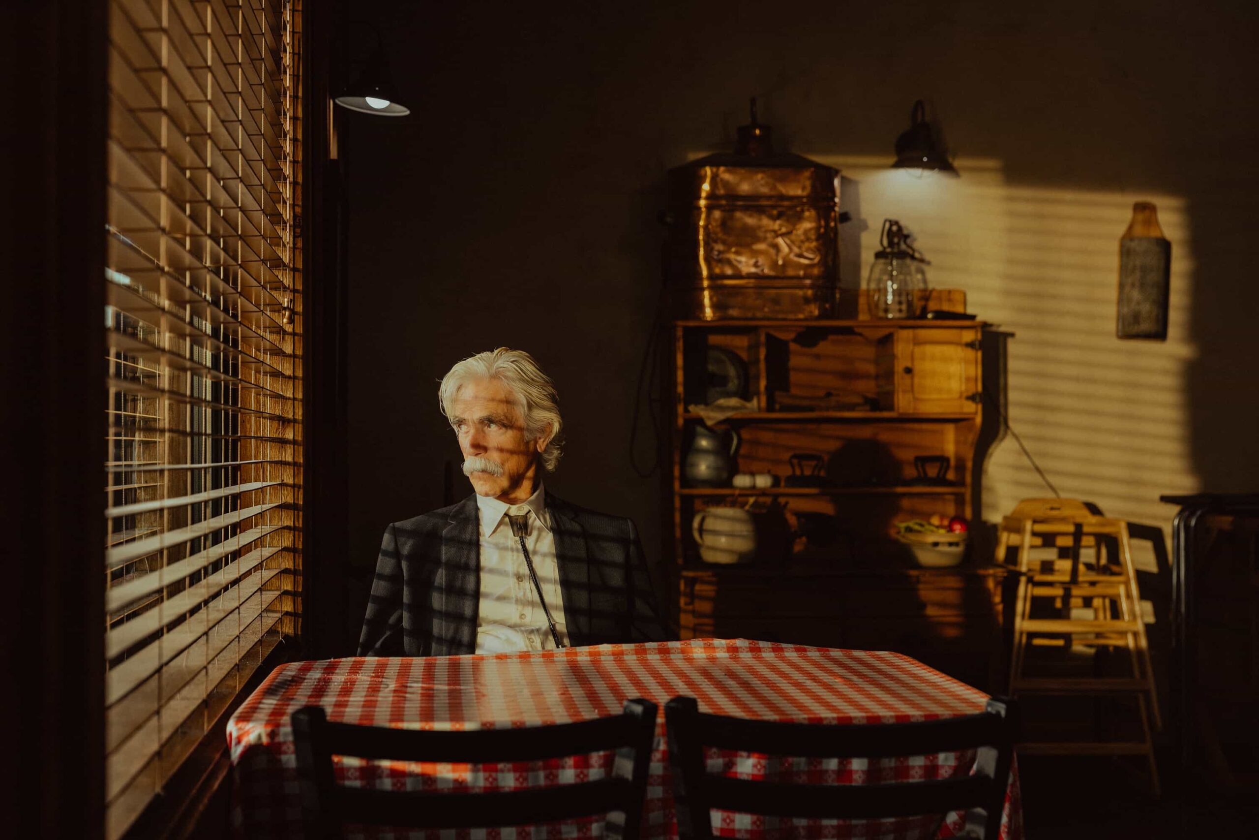 Landman Season 2 Episode 4 - Sam Elliott as T.L. in Landman episode 4, season 2, streaming on Paramount+. Photo Credit: Emerson Miller/Paramount+