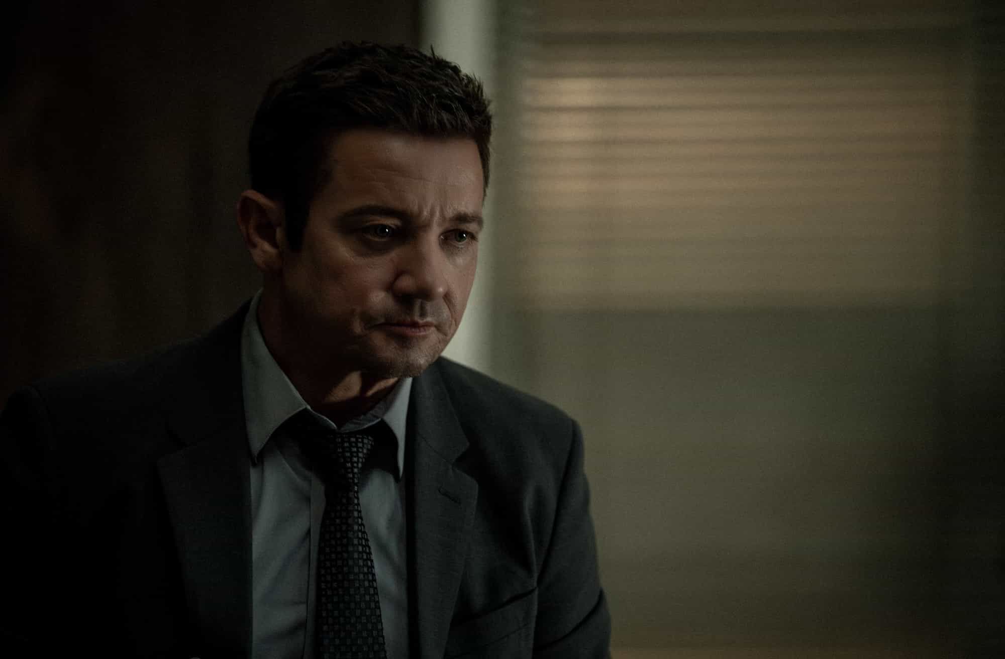 Jeremy Renner as Mike McLusky in Mayor of Kingstown episode 7, season 4, streaming on Paramount+, 2025. Credit: Jeremy Parsons/Paramount+