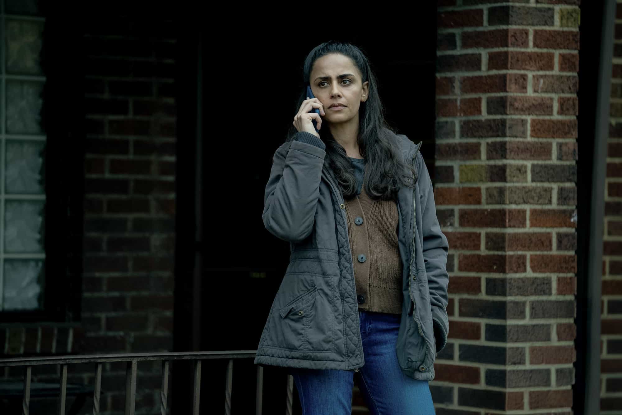 Nishi Munshi as Tracy in Mayor of Kingstown episode 7, season 4, streaming on Paramount+, 2025. Credit: Jeremy Parsons/Paramount+