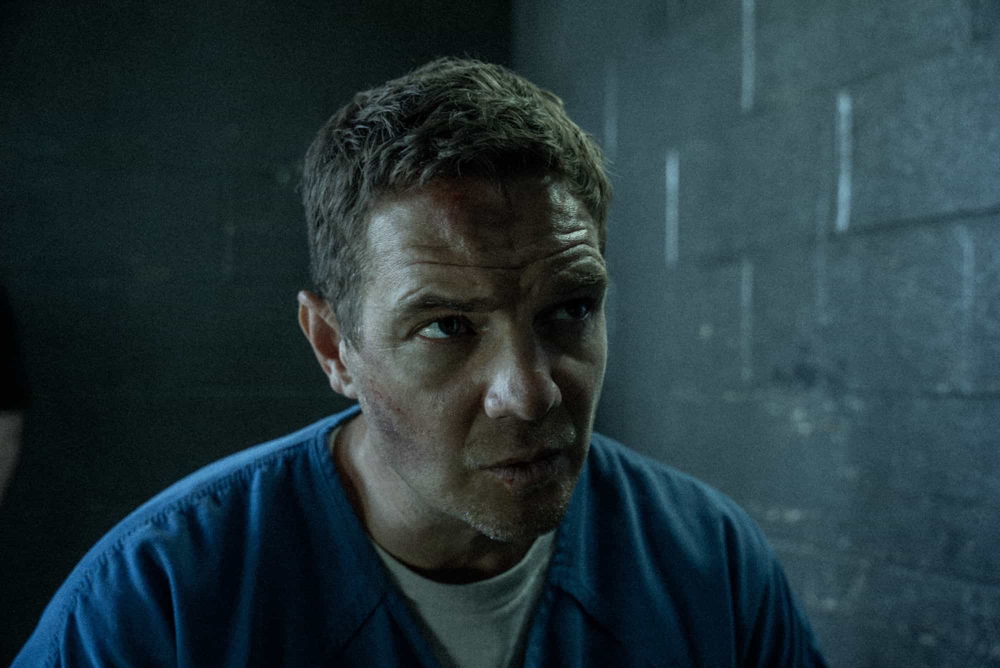 Taylor Handley as Kyle McLusky in Mayor of Kingstown episode 7, season 4, streaming on Paramount+, 2025. Credit: Jeremy Parsons/Paramount+