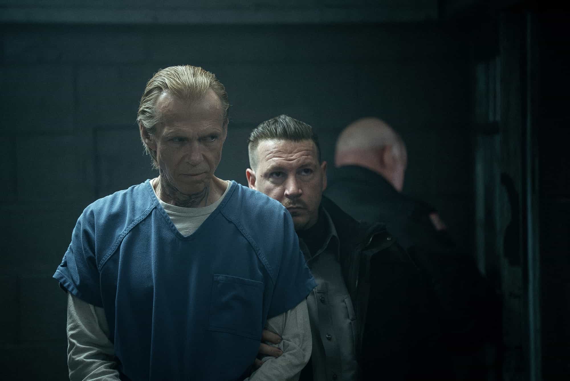 Richard Brake as Merle Callahan in Mayor of Kingstown episode 7, season 4, streaming on Paramount+, 2025. Credit: Jeremy Parsons/Paramount+