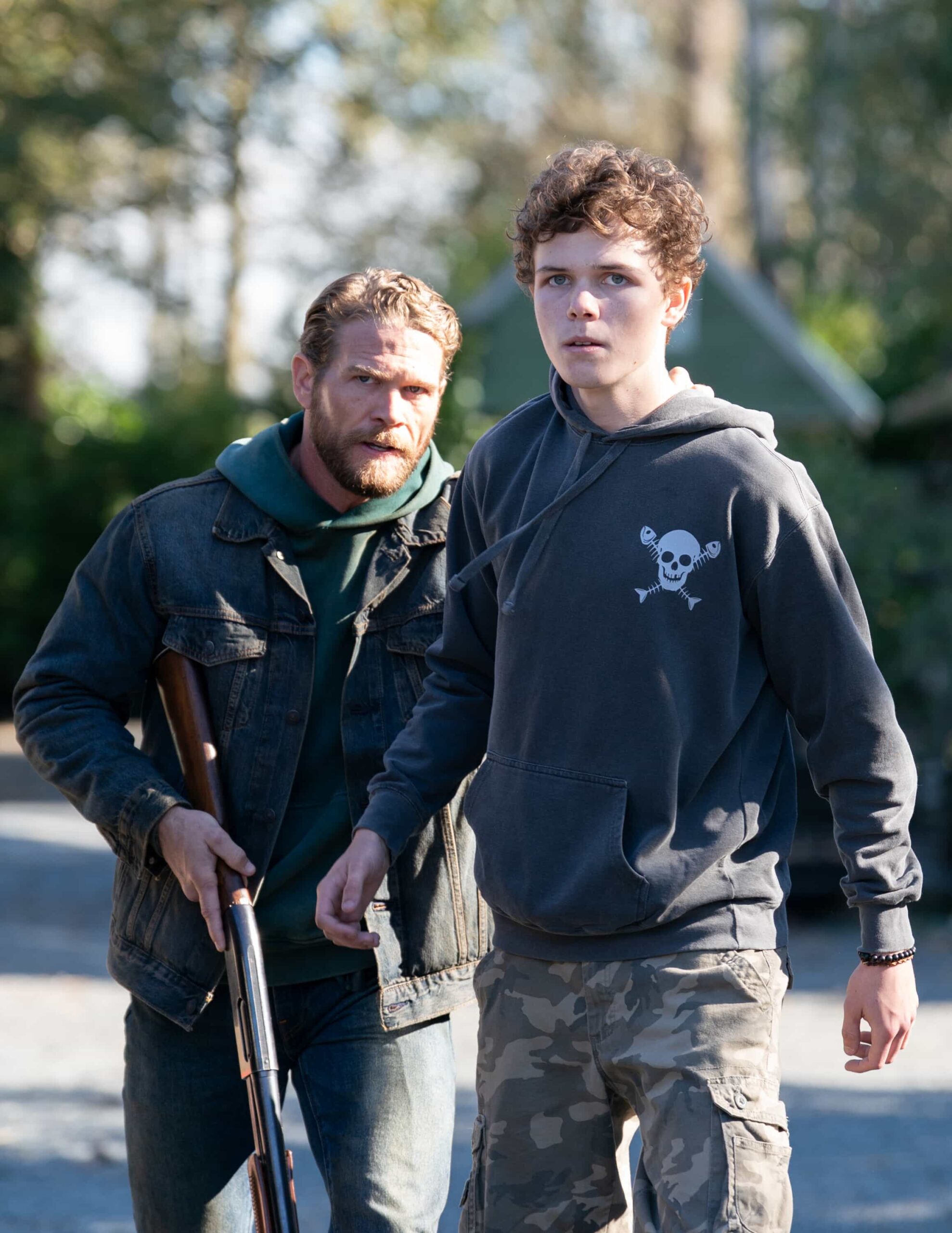 “Eurydice” – When a grieving mother becomes the prime suspect in her missing daughter’s murder, Colter sets out to find the true culprit and prove her innocence, Sunday, Dec. 7 (8:00-9:00 PM, ET/PT) on the CBS Television Network, and streaming on Paramount+ (live and on-demand for Paramount+ Premium plan subscribers, or on-demand for Paramount+ Essential subscribers the day after the episode airs)*. Pictured: Brett Zimmerman as Trevor Flint and Colin O’Brien as Spencer Flint. Photo: Darko Sikman/CBS ©2025 CBS Broadcasting, Inc. All Rights Reserved.