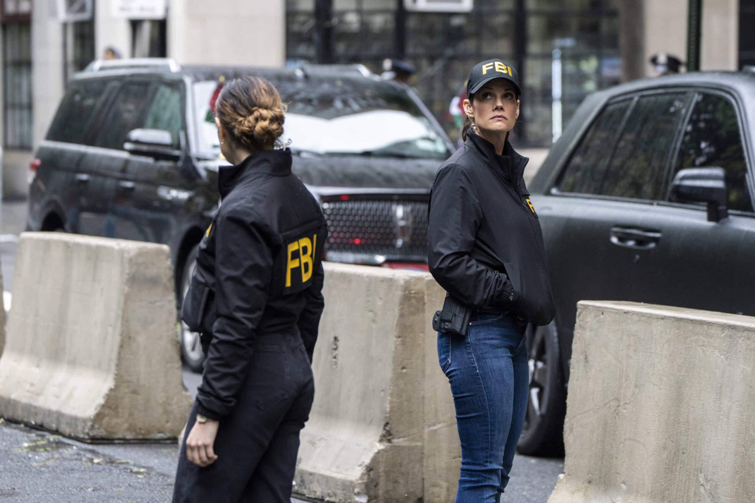 FBI Season 8 Episode 8 “Ratlined” – When a journalist is shot while interviewing a prime minister, all fingers point to an assassination attempt, but the team uncovers a deeper conspiracy after the assassin is also targeted. Meanwhile, OA struggles to let Gemma in on the dangers of his job, on FBI, Monday, Dec. 8 (9:00-10:00 PM, ET/PT) on the CBS Television Network, and streaming on Paramount+ (live and on-demand for Paramount+ Premium plan subscribers, or on-demand for Paramount+ Essential subscribers the day after the episode airs). Pictured: Missy Peregrym as Special Agent Maggie Bell. Photo: Bennett Raglin/CBS ©2025 CBS Broadcasting, Inc. All Rights Reserved.