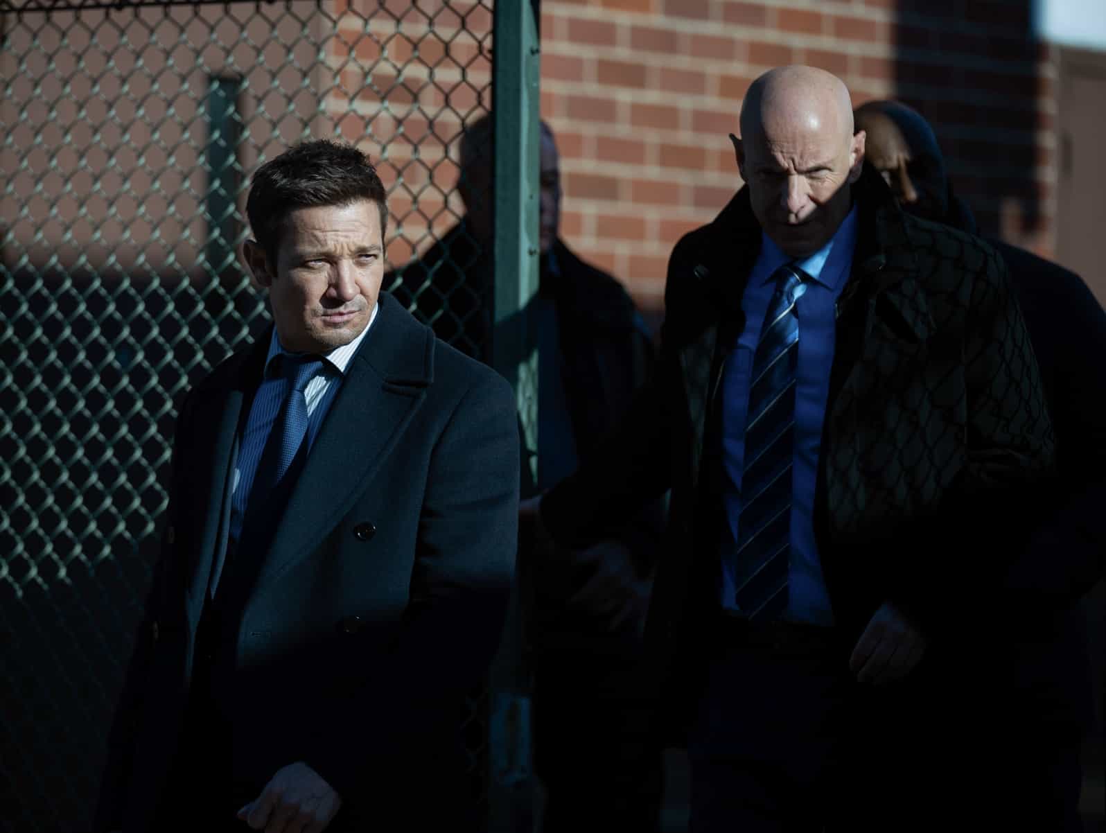 Mayor of Kingstown Season 4 Episode 8 Photos – “Belleville” Mike’s Deadly Trap & Prison Break Chaos 9 L-R: Jeremy Renner as Mike McLusky and Hugh Dillon as Ian in Mayor of Kingstown episode 8, season 4, streaming on Paramount+, 2025. Credit: Jeremy Parsons/Paramount+
