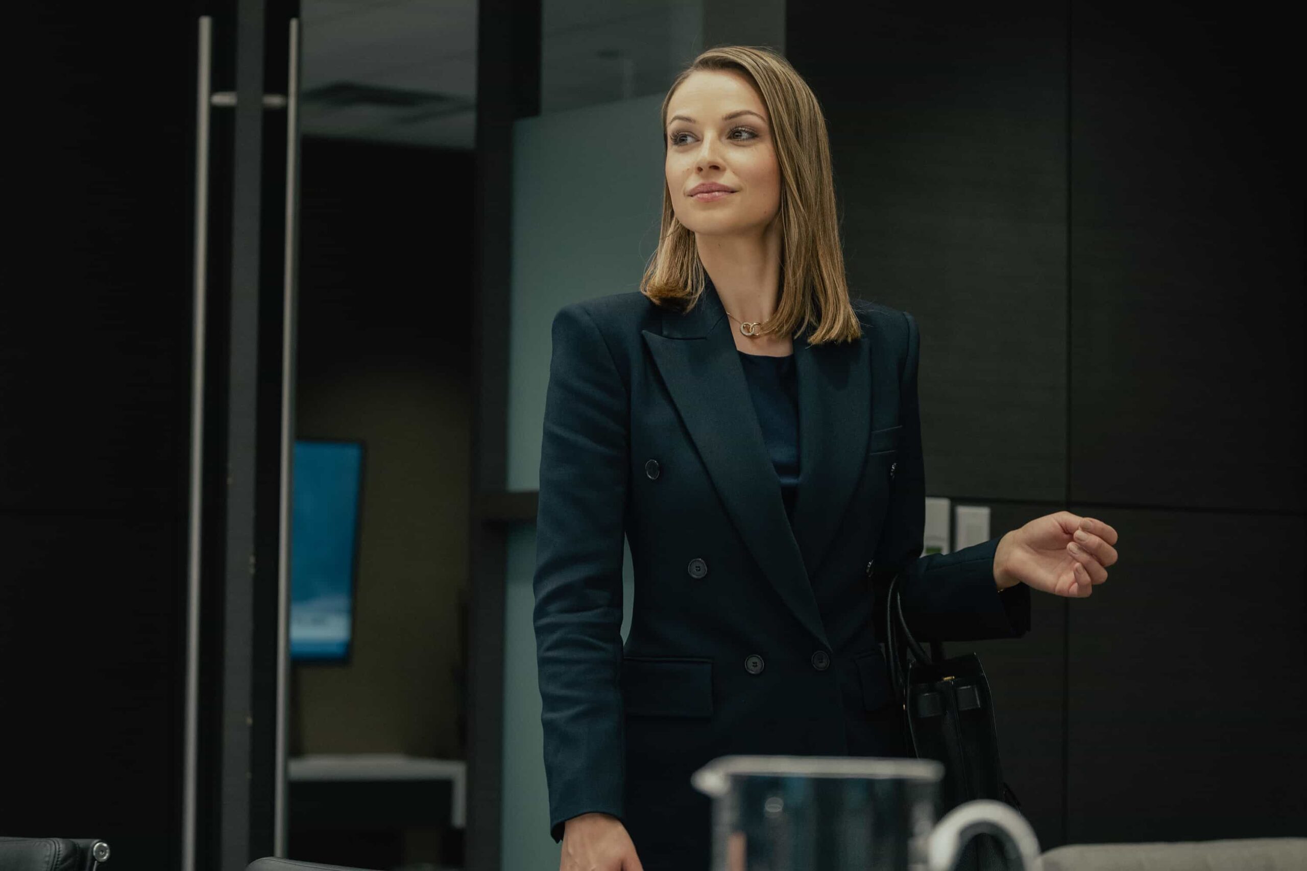 Landman Season 2 Episode 5 Photos Reveal Major Tension at ‘The Pirate Dinner’ 3 Landman season 2 episode 5 “The Pirate Dinner” - Kayla Wallace as Rebecca Falcone in Landman episode 5, season 2, streaming on Paramount+. Photo Credit: Emerson Miller/Paramount+