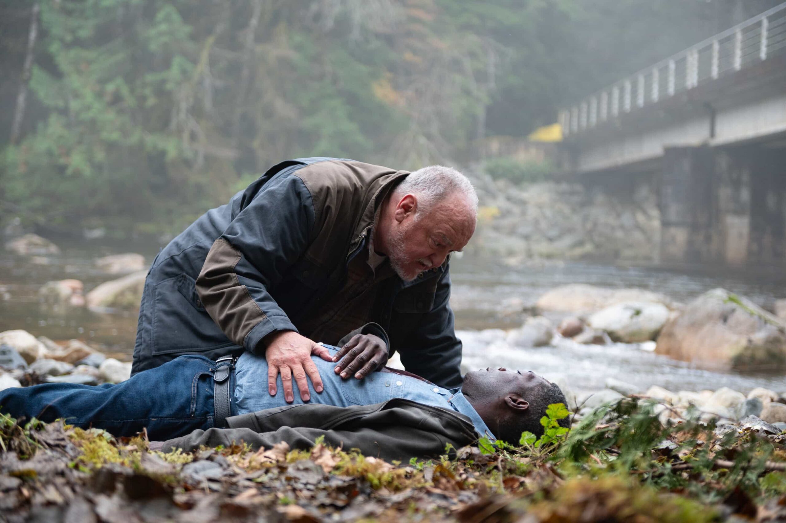 “Good Trouble” – When Colter’s old friend Keaton asks for help finding his former partner, they uncover a trail of bodies and a conspiracy that runs deeper than they could’ve imagined, Sunday, Dec. 14 (8:30-9:30 PM, ET/8:00-9:00 PM, PT). Pictured: Brent Sexton as Keaton and Dean McKenzie as Dobbs. Photo: Sergei Bachlakov/CBS ©2025 CBS Broadcasting, Inc. All Rights Reserved.