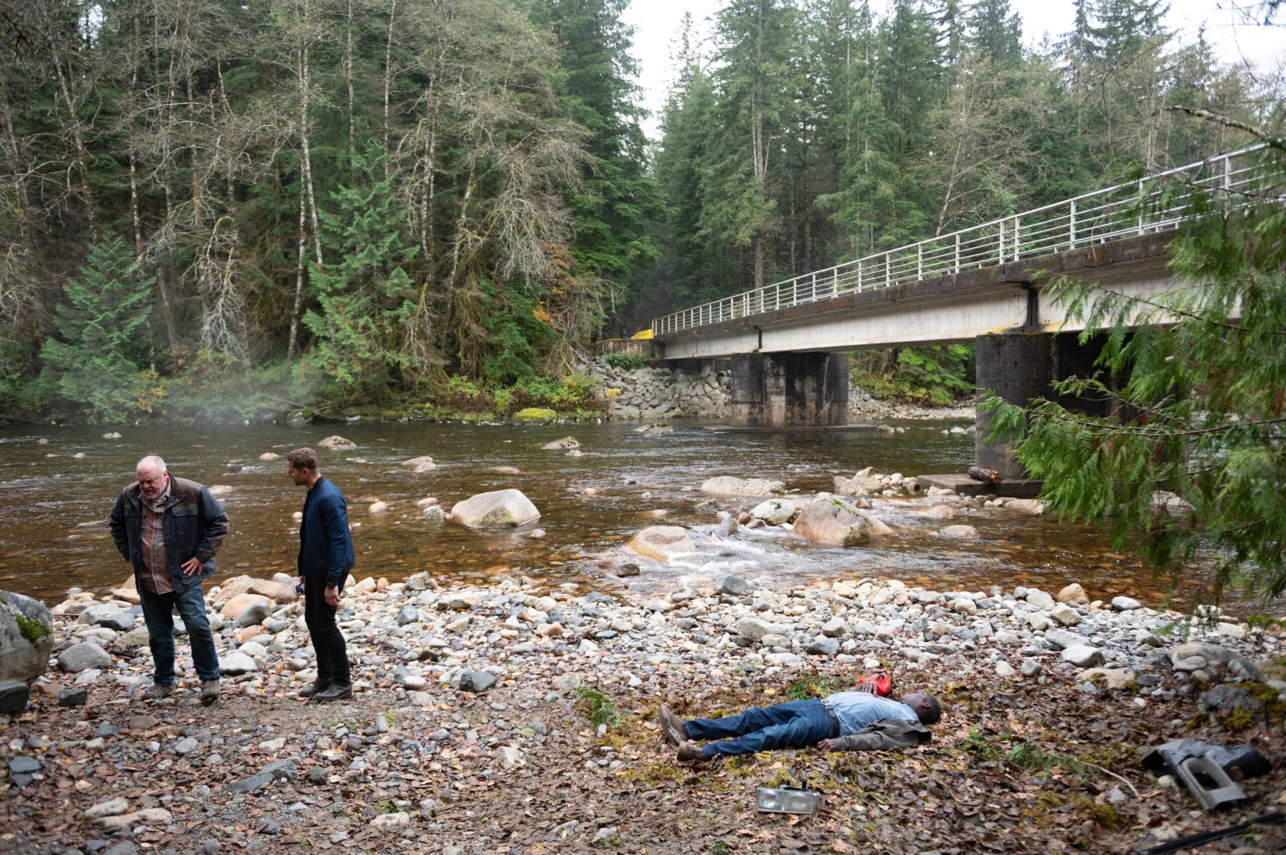 “Good Trouble” – When Colter’s old friend Keaton asks for help finding his former partner, they uncover a trail of bodies and a conspiracy that runs deeper than they could’ve imagined, Sunday, Dec. 14 (8:30-9:30 PM, ET/8:00-9:00 PM, PT). Pictured: Brent Sexton as Keaton, Justin Hartley as Colter Shaw and Dean McKenzie as Dobbs. Photo: Sergei Bachlakov/CBS ©2025 CBS Broadcasting, Inc. All Rights Reserved.