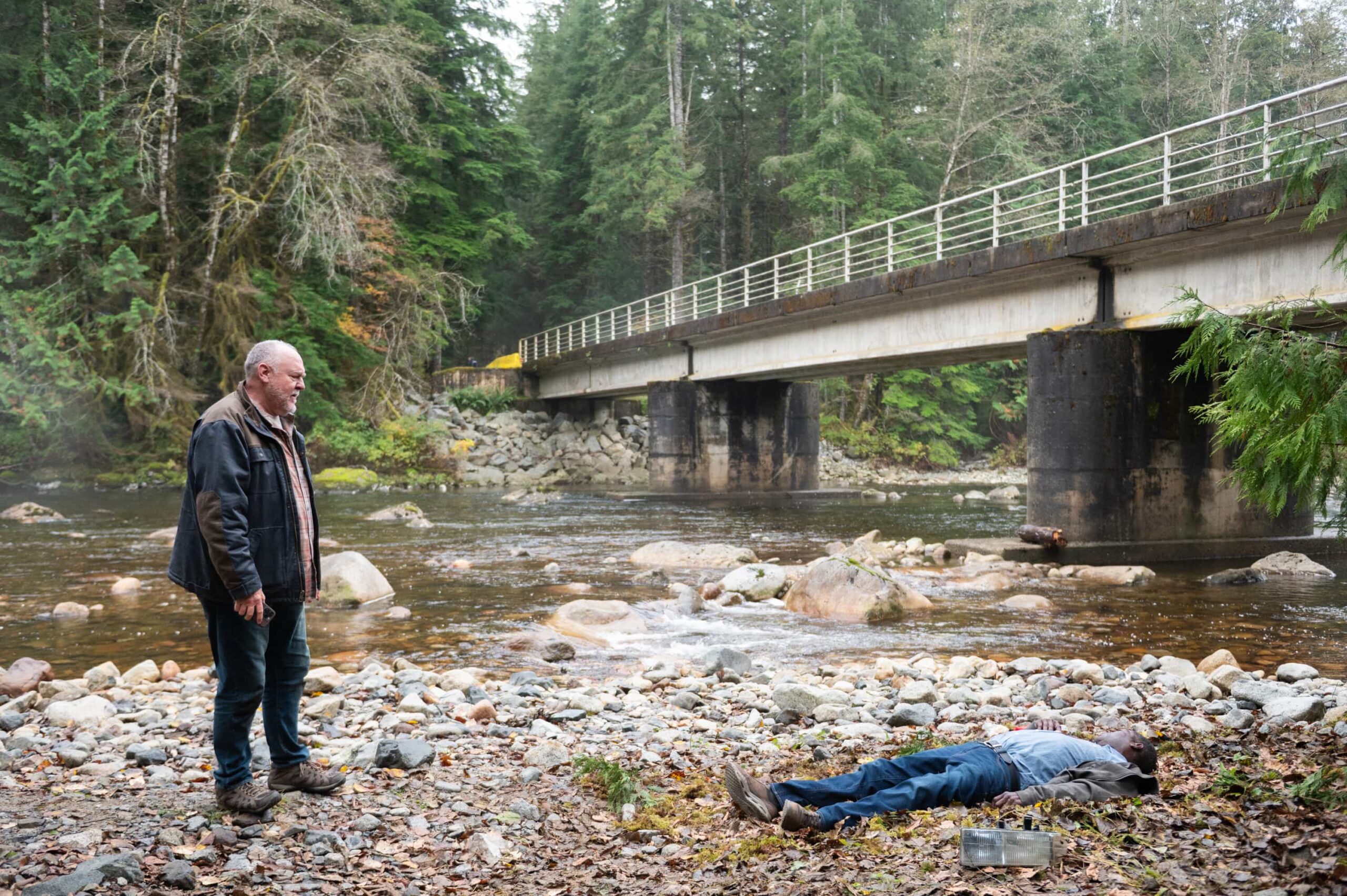 “Good Trouble” – When Colter’s old friend Keaton asks for help finding his former partner, they uncover a trail of bodies and a conspiracy that runs deeper than they could’ve imagined, Sunday, Dec. 14 (8:30-9:30 PM, ET/8:00-9:00 PM, PT). Pictured: Brent Sexton as Keaton and Dean McKenzie as Dobbs. Photo: Sergei Bachlakov/CBS ©2025 CBS Broadcasting, Inc. All Rights Reserved.