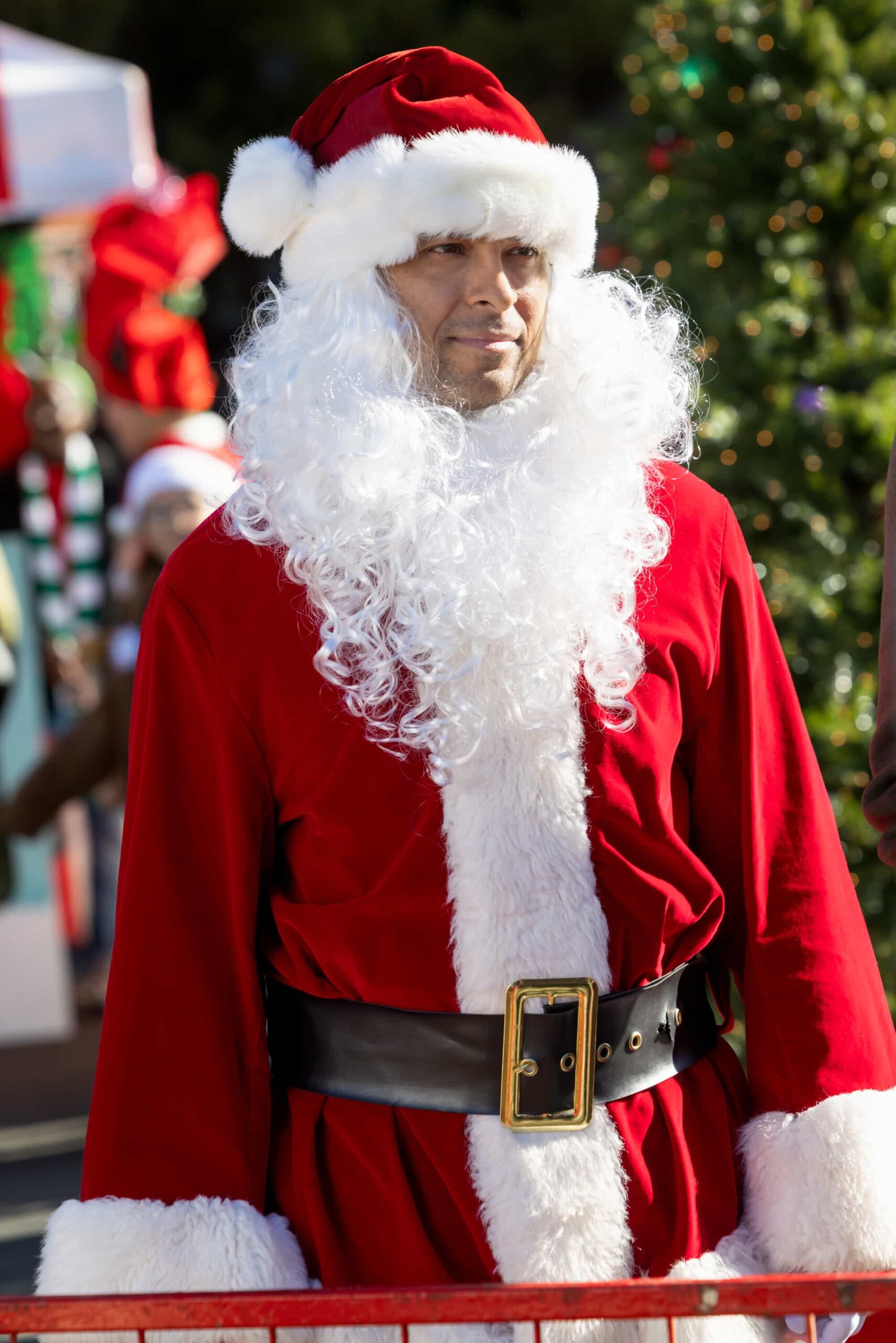 NCIS Season 23 Episode 9 “Heaven and Nature” – McGee and Torres try to recover a stolen truck filled with toys for the Navy’s annual Christmas drive while the truth about Parker’s mother is finally revealed. Also, Knight is given her first NCIS: Elite mission, which involves tracking down a former member of the team, on the CBS Original series NCIS, Tuesday, Dec. 16   Pictured: Wilmer Valderrama as Nick Torres in Santa outfit  Photo: Sonja Flemming/CBS ©2025 CBS Broadcasting, Inc. All Rights Reserved.