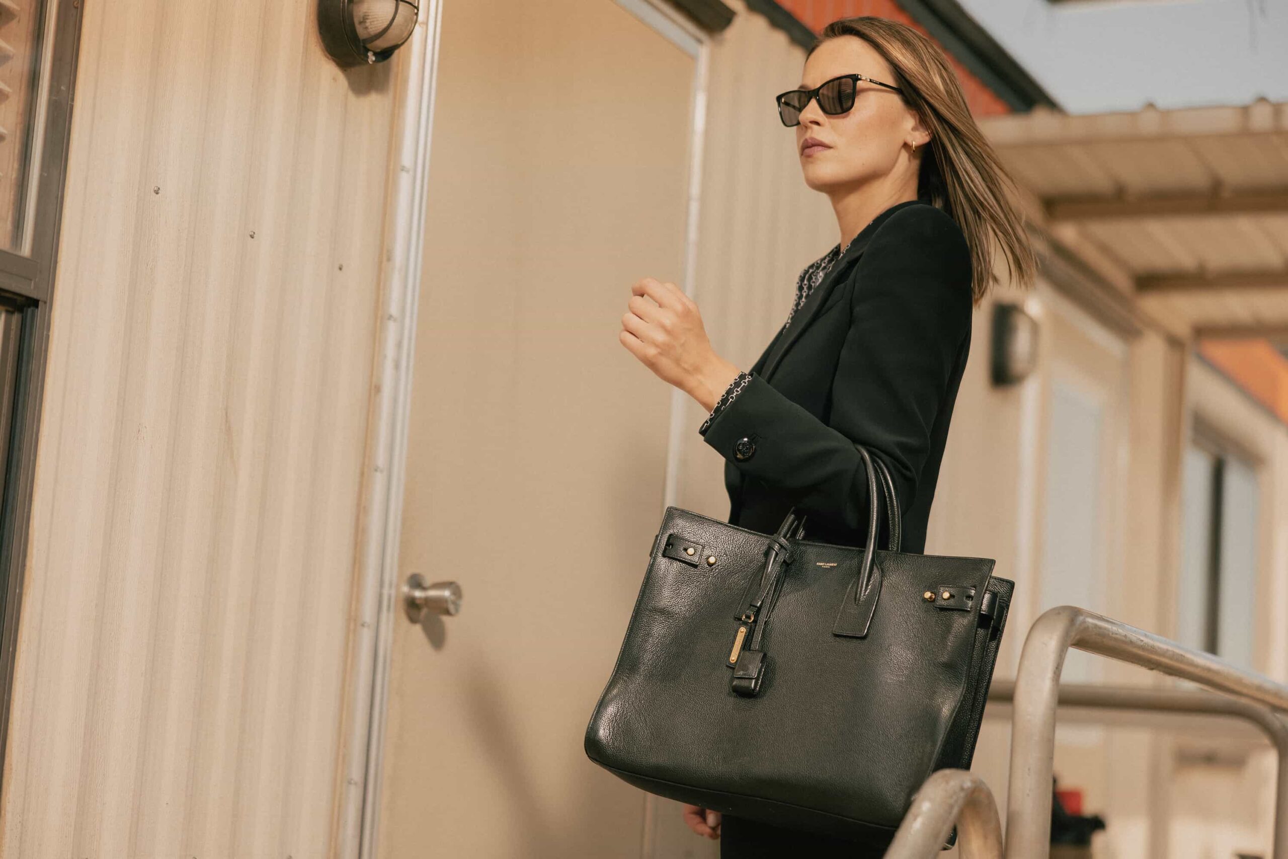 Landman Season 2 Episode 6 "Dark Night Of The Soul" - Kayla Wallace as Rebecca Falcone in Landman episode 6, season 2, streaming on Paramount+. Photo Credit: Emerson Miller/Paramount+