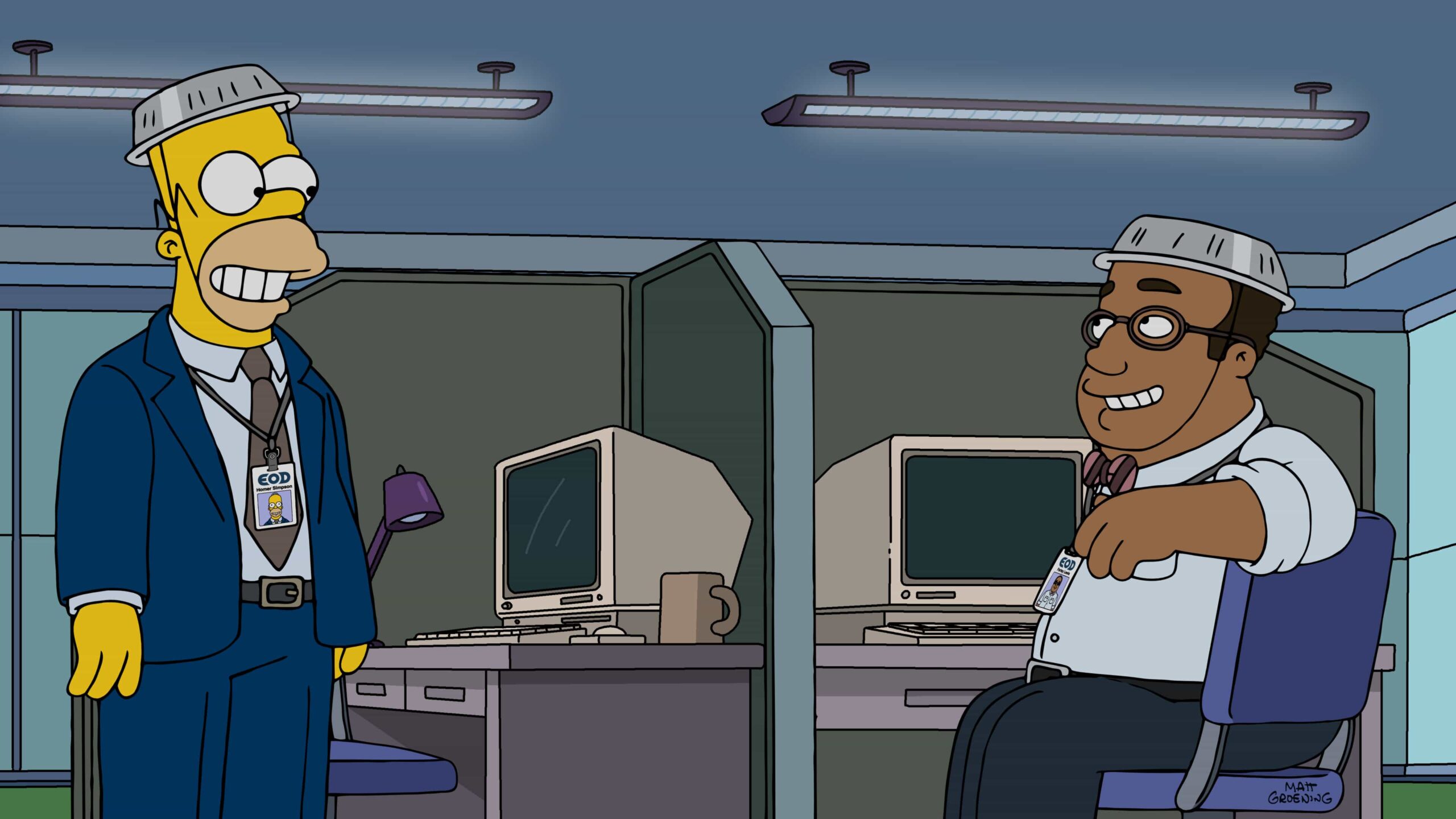 THE SIMPSONS: Homer's enthusiasm skills land him a job at a secretive company with a mind-altering agenda in the "Seperance" episode of THE SIMPSONS airing Sunday, Jan. 4 (8:00-8:30 PM ET/PT) on FOX. THE SIMPSONS © 2026 by 20th Television.