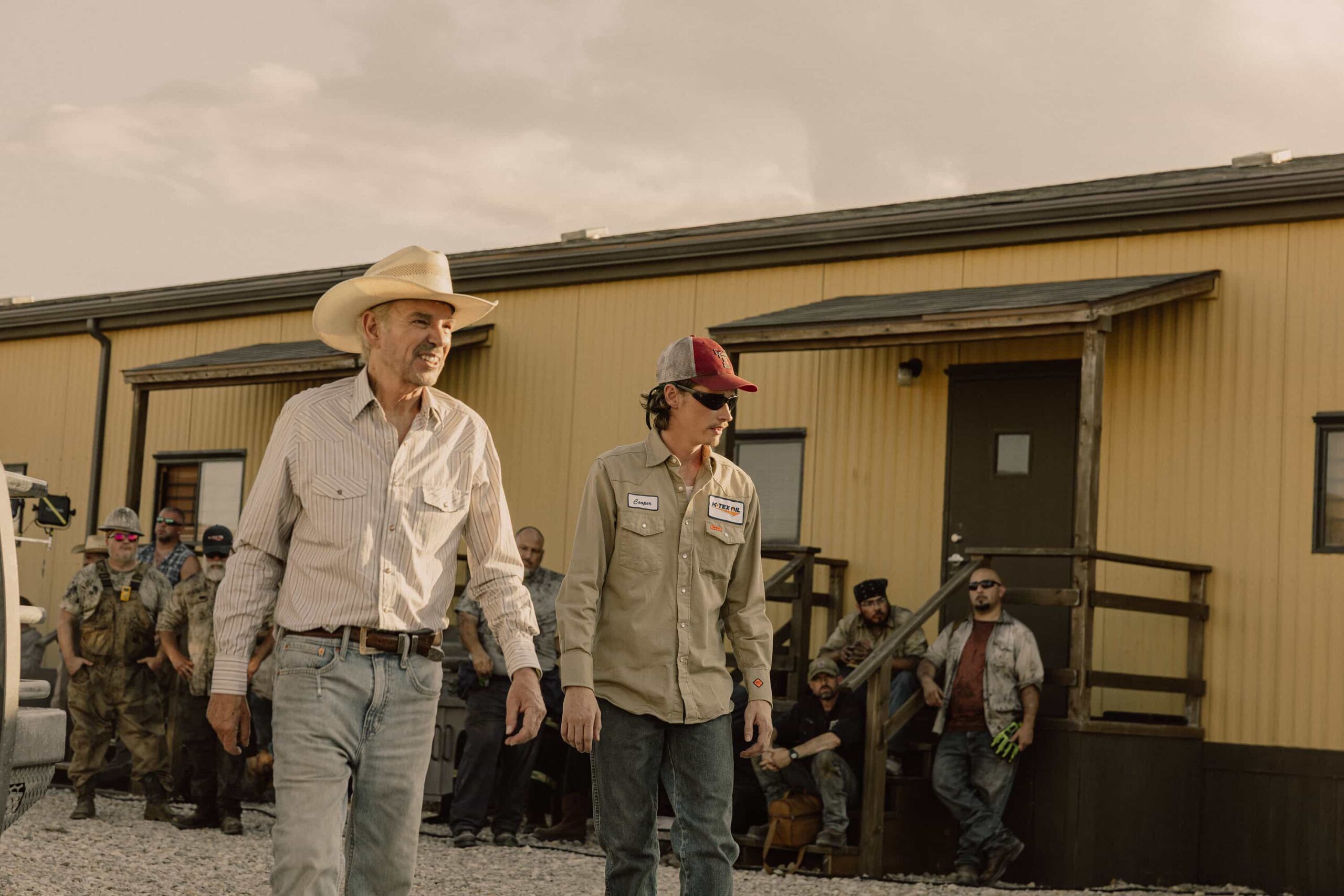 Landman season 2 episode 8 - Billy Bob Thornton as Tommy Norris and Jacob Lofland as Cooper Norris in Landman episode 8, season 2, streaming on Paramount+. Photo Credit: Emerson Miller/Paramount+