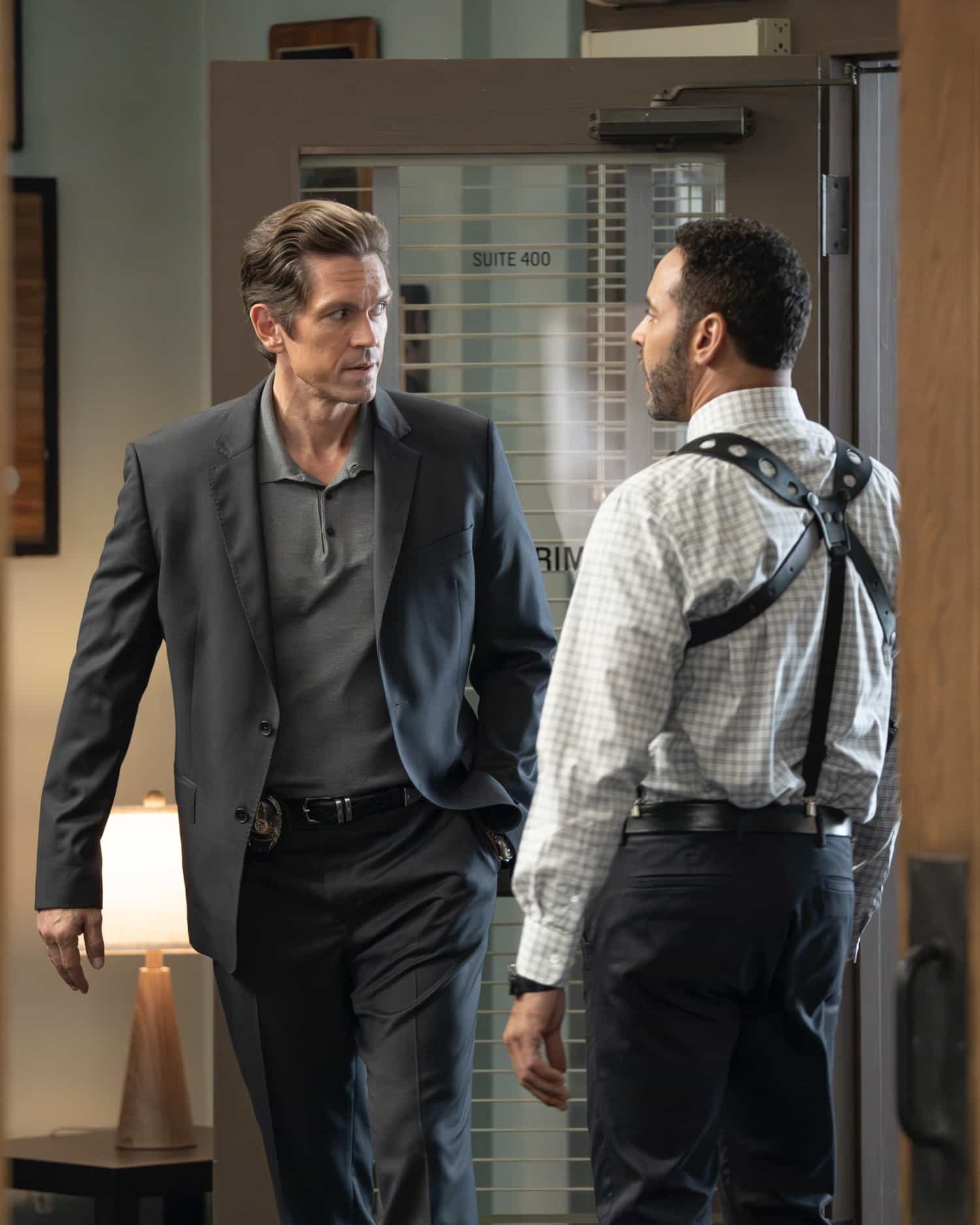 High Potential season 2 episode 8 image - “The One That Got Away: Part Two” - Morgan’s suspicions of Rhys grow deeper as the case of the missing Rembrandt artwork continues. Elsewhere, Roman’s missing backpack causes problems for all involved. TUESDAY, JAN. 6 (9:00-10:00 p.m. EST) on ABC. (Disney/Jessica Perez) 
STEVE HOWEY, DANIEL SUNJATA