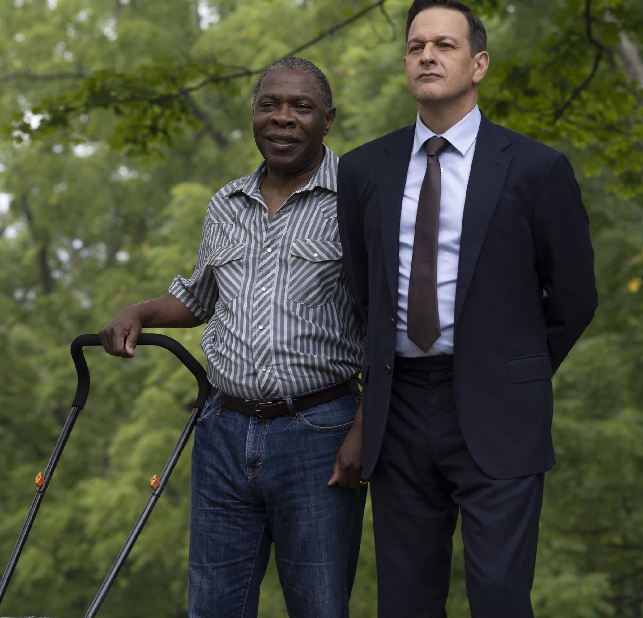 Best Medicine season 1 episode 1 still : L-R: Michael Potts and Josh Charles in the special advance series premiere on Sunday, Jan. 4 (8:00-9:00 PM ET / Live to All Time Zones) immediately following the FOX NFL doubleheader. BEST MEDICINE will have it's time period premiere on Tuesday, Jan 6 (8:00-9:00 PM ET/PT) on FOX. © 2026 Fox Media LLC. CR: Francisco Roman/FOX.