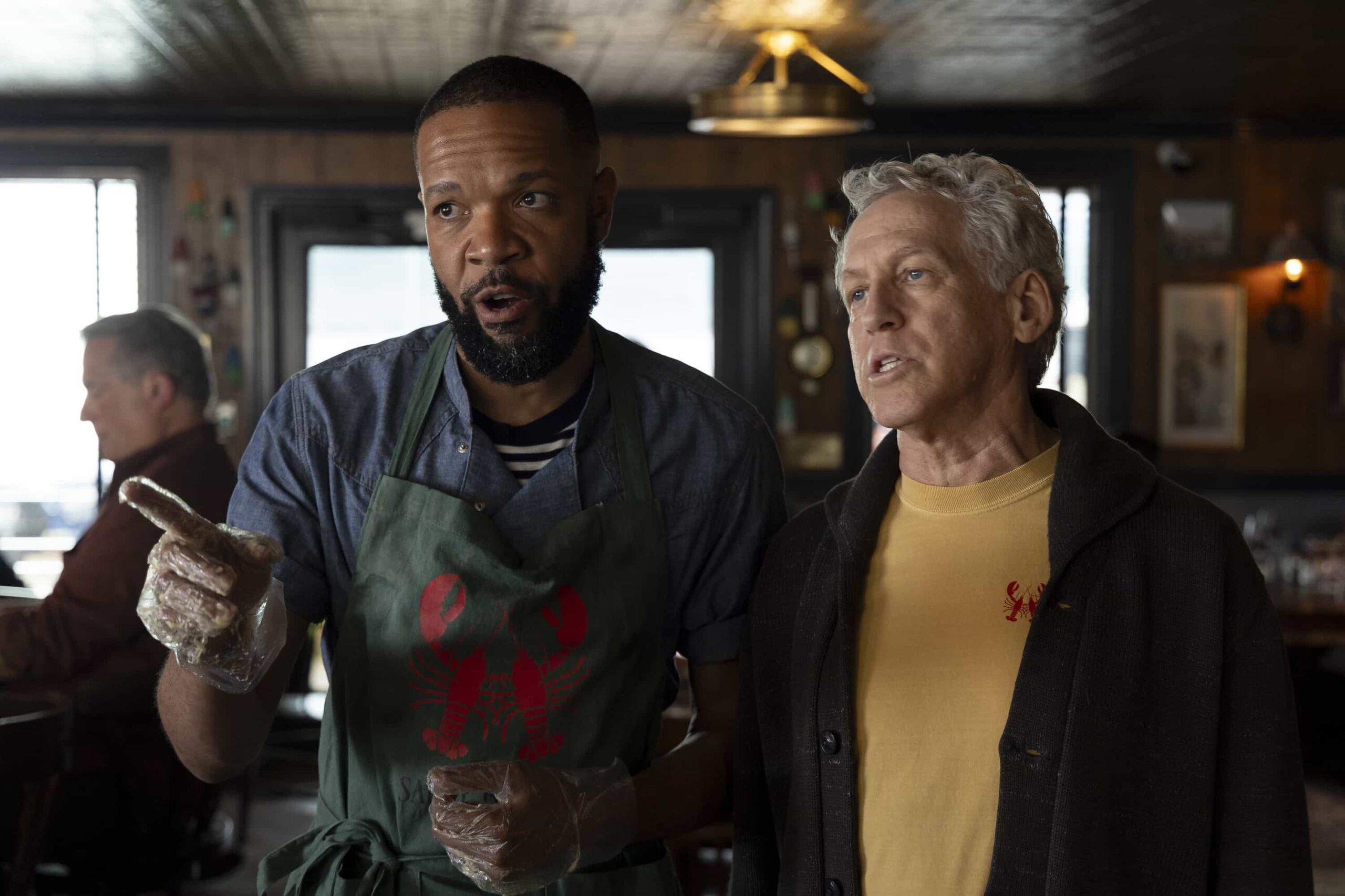 Best Medicine season 1 episode 1 : L-R: Jason Veasey and Stephen Spinella in the special advance series premiere on Sunday, Jan. 4 (8:00-9:00 PM ET / Live to All Time Zones) immediately following the FOX NFL doubleheader. BEST MEDICINE will have it's time period premiere on Tuesday, Jan 6 (8:00-9:00 PM ET/PT) on FOX. © 2026 Fox Media LLC. CR: Francisco Roman/FOX.