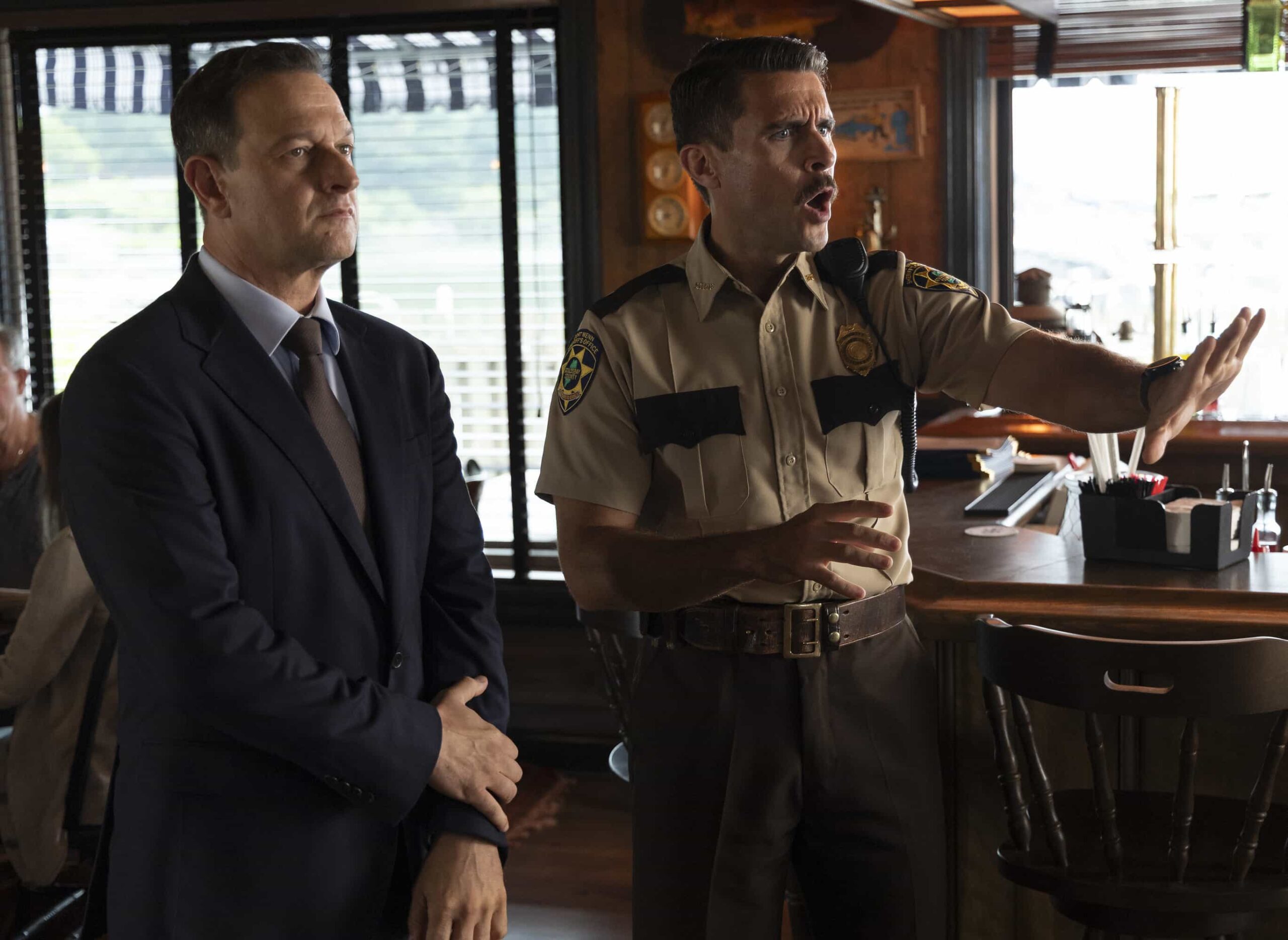 BEST MEDICINE: L-R: Josh Charles and Josh Segarra in the special advance series premiere on Sunday, Jan. 4 (8:00-9:00 PM ET / Live to All Time Zones) immediately following the FOX NFL doubleheader. BEST MEDICINE will have it's time period premiere on Tuesday, Jan 6 (8:00-9:00 PM ET/PT) on FOX. © 2026 Fox Media LLC. CR: Francisco Roman/FOX.
