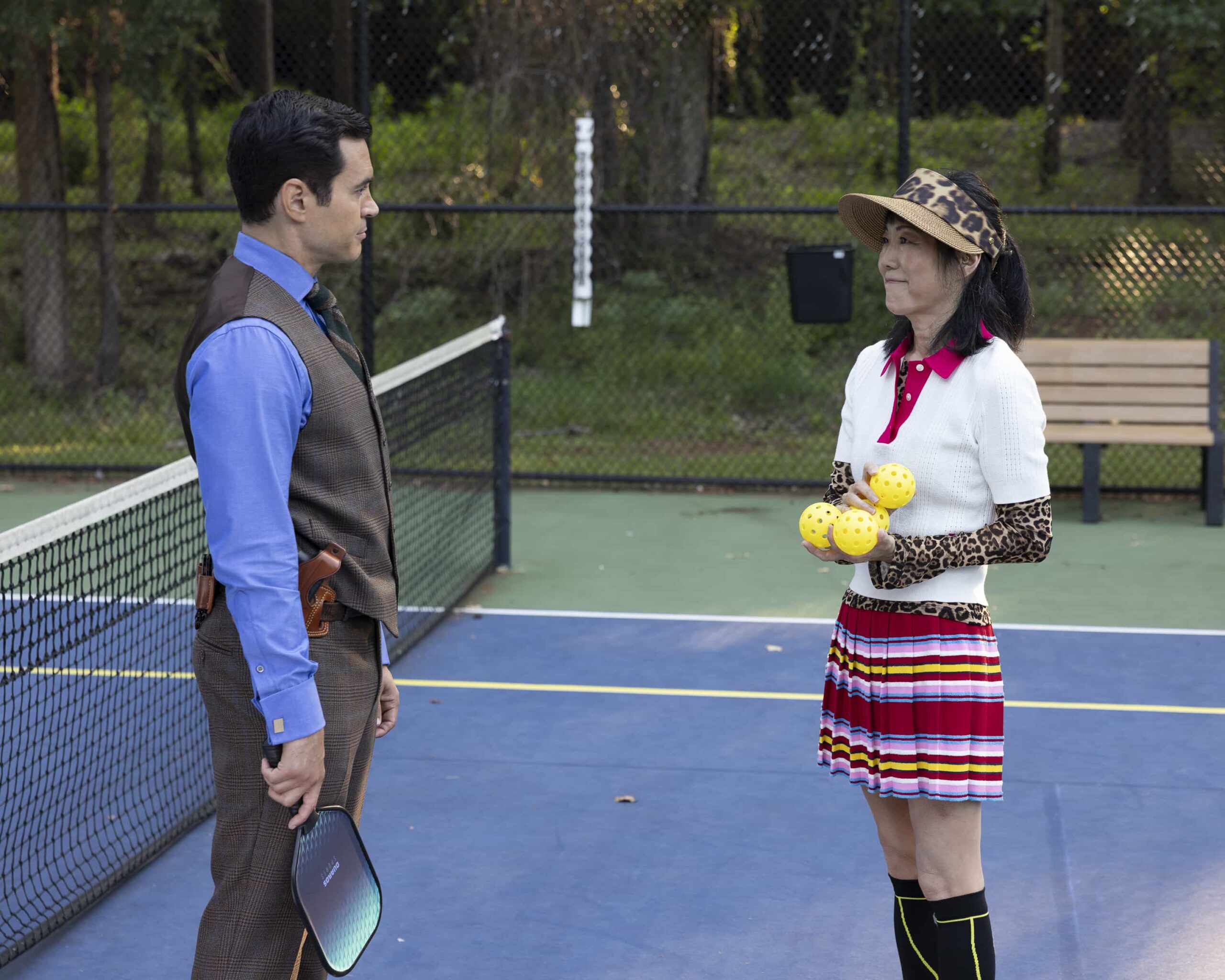 Will Trent season 4 episode 1 image - “… Speaking of Sharks” - Five months after the attack on the GBI, a figure from Will’s past escapes prison, forcing him to defy orders and launch a search that rips open old wounds and threatens to destroy everything he’s fought to rebuild. TUESDAY, JAN. 6 (8:00-9:00 p.m. EST) on ABC. (Disney/Lynsey Weatherspoon) 
RAMÓN RODRIGUEZ, MARGARET CHO