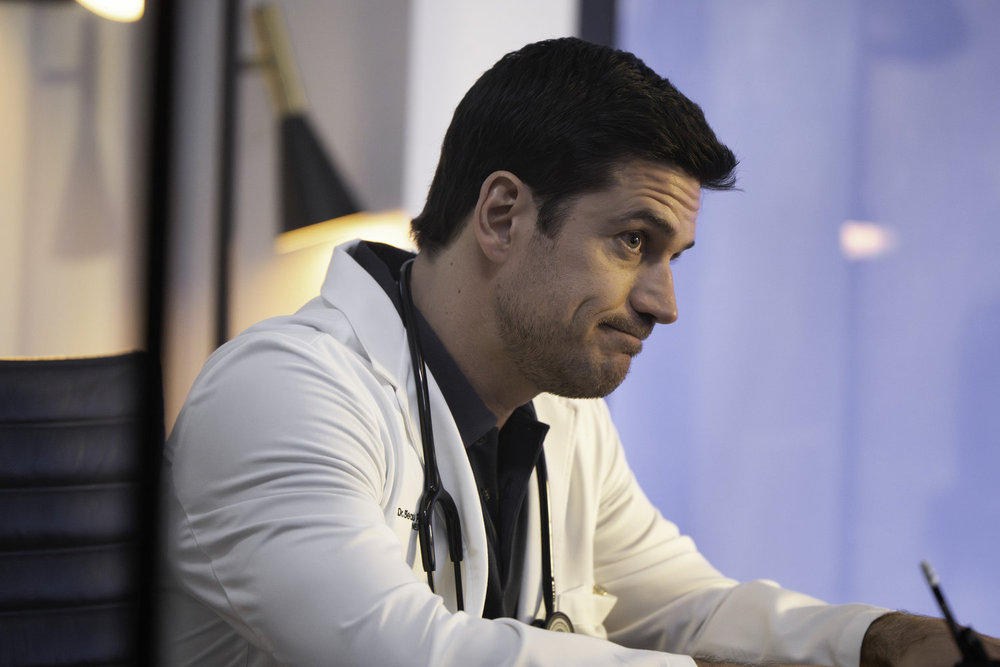 BRILLIANT MINDS -- "The Rider" Episode 212 -- Pictured: Marco Pigossi as Dr. Beau Pedrosa -- (Photo by: Pief Weyman/NBC)