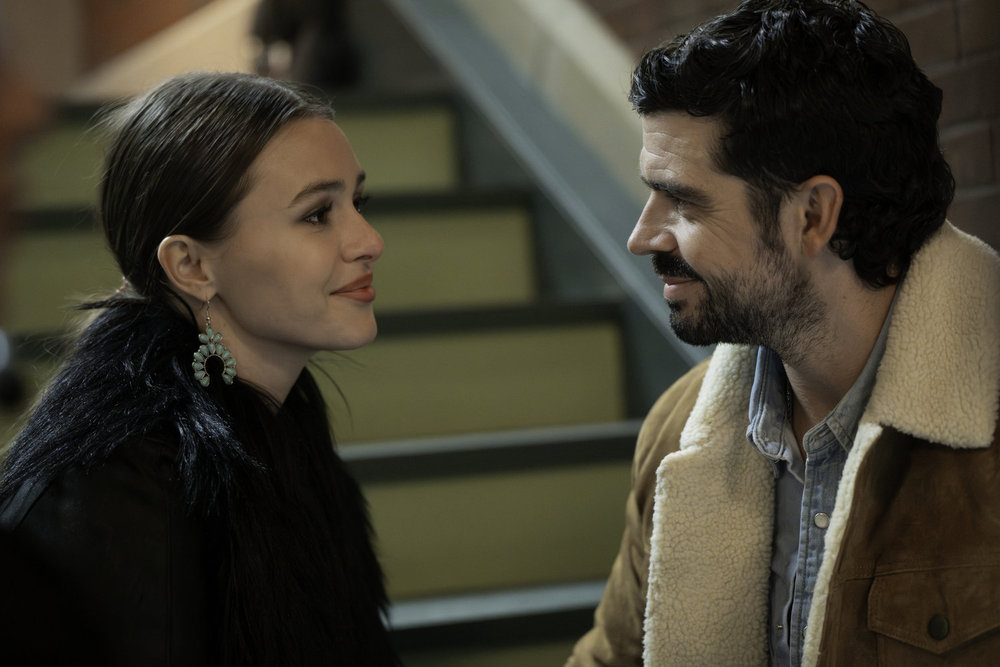 Brilliant Minds Season 2 Episode 12 preview -- "The Rider" Episode 212 -- Pictured: (l-r) Celeste Desjardins as Grace Ann Stevens, Micah Joe Parker as Benson Bowman -- (Photo by: Pief Weyman/NBC)