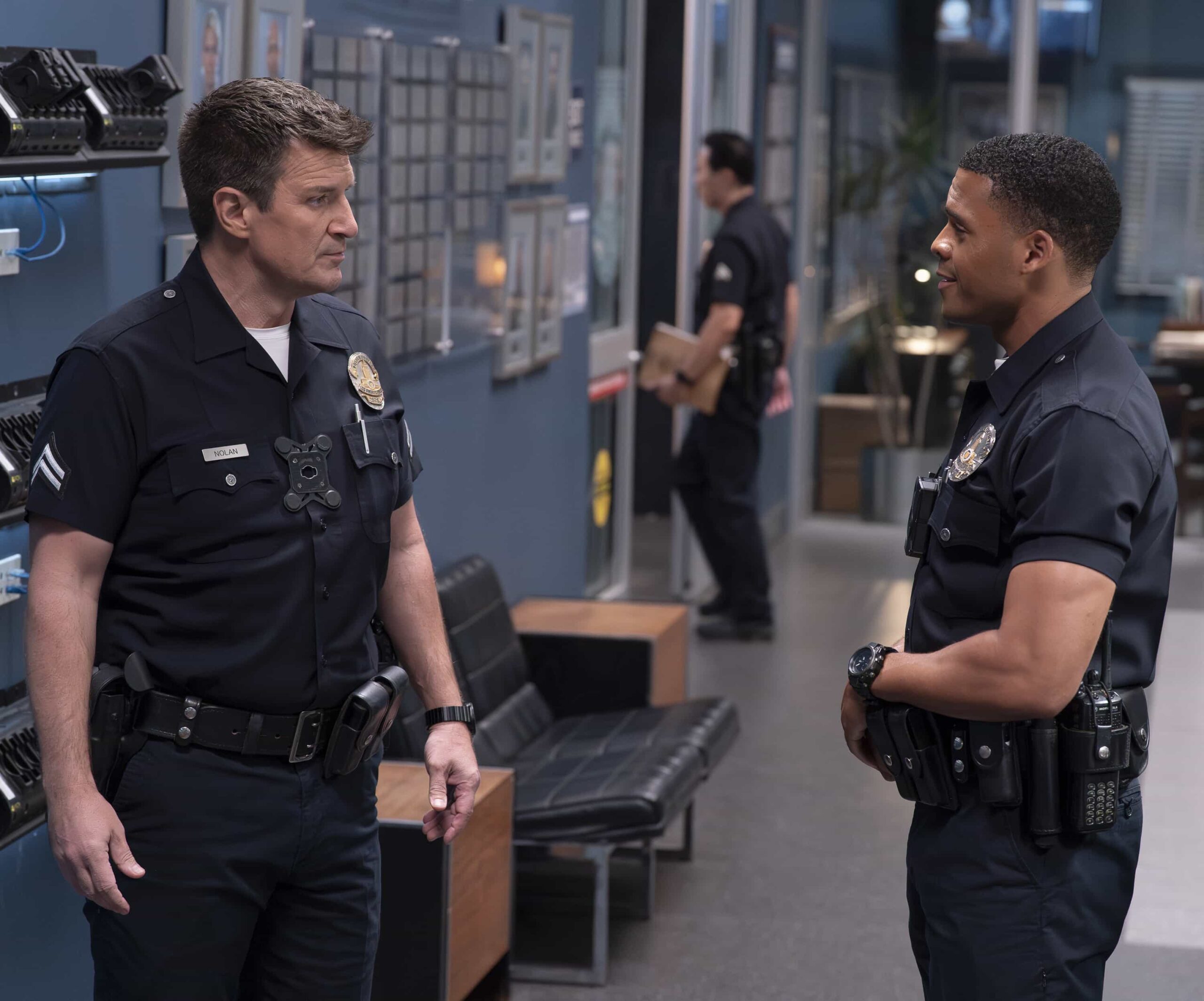 The Rookie Season 8 Episode 2 ‘Fast Andy’ NATHAN FILLION, DERIC AUGUSTINE