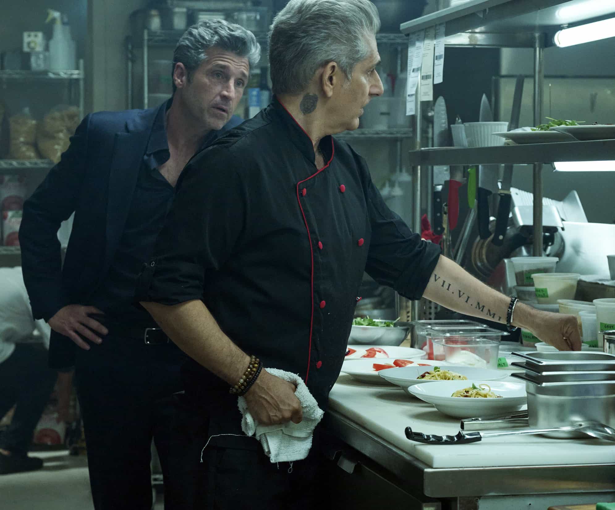 MEMORY OF A KILLER Season 1 Episode 1 image : L-R: Patrick Dempsey and Michael Imperioli in the special two-night premiere event beginning Sunday, Jan. 25 (10:00-11:10 PM ET / Live to All Time Zones) immediately following the NFC Championship Game (6:00-10:00 PM ET / Live to All Time Zones). © 2026 Fox Media LLC. CR: Jan Thijs/FOX.