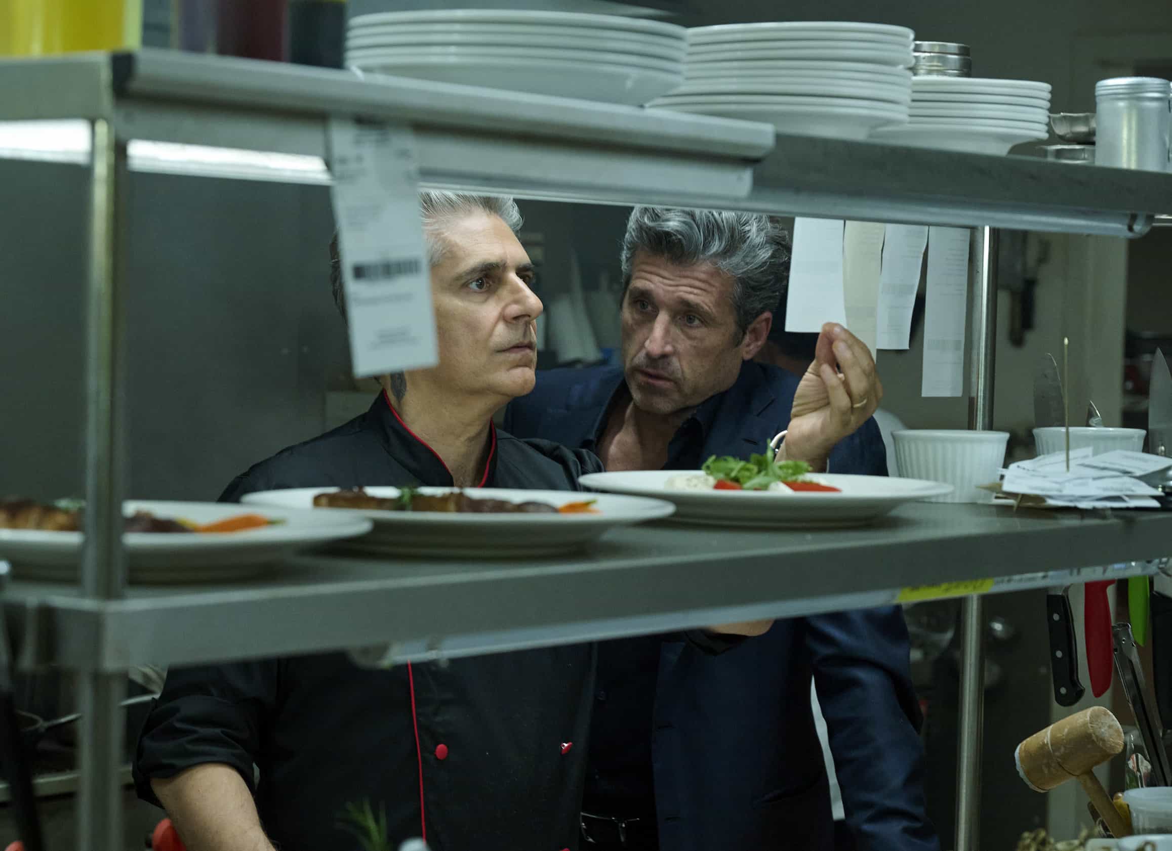MEMORY OF A KILLER: L-R: Michael Imperioli and Patrick Dempsey in the special two-night premiere event beginning Sunday, Jan. 25 (10:00-11:10 PM ET / Live to All Time Zones) immediately following the NFC Championship Game (6:00-10:00 PM ET / Live to All Time Zones).  © 2026 Fox Media LLC. CR: Jan Thijs/FOX.