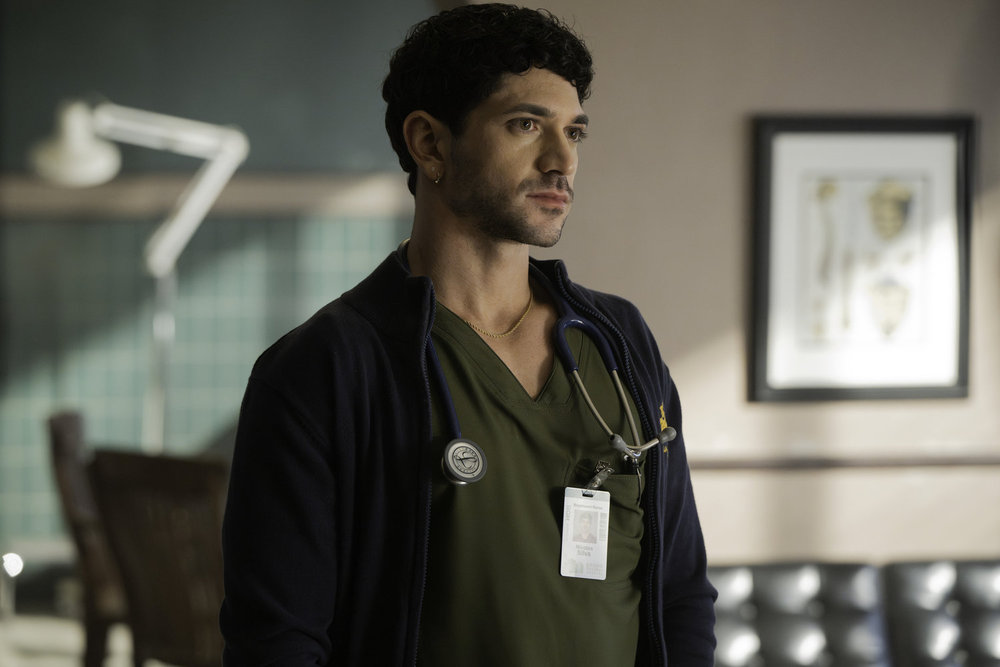 BRILLIANT MINDS -- "The Rabbit Hole" Episode 213 -- Pictured: Al Calderon as Nurse Nico Silva -- (Photo by: Pief Weyman/NBC)