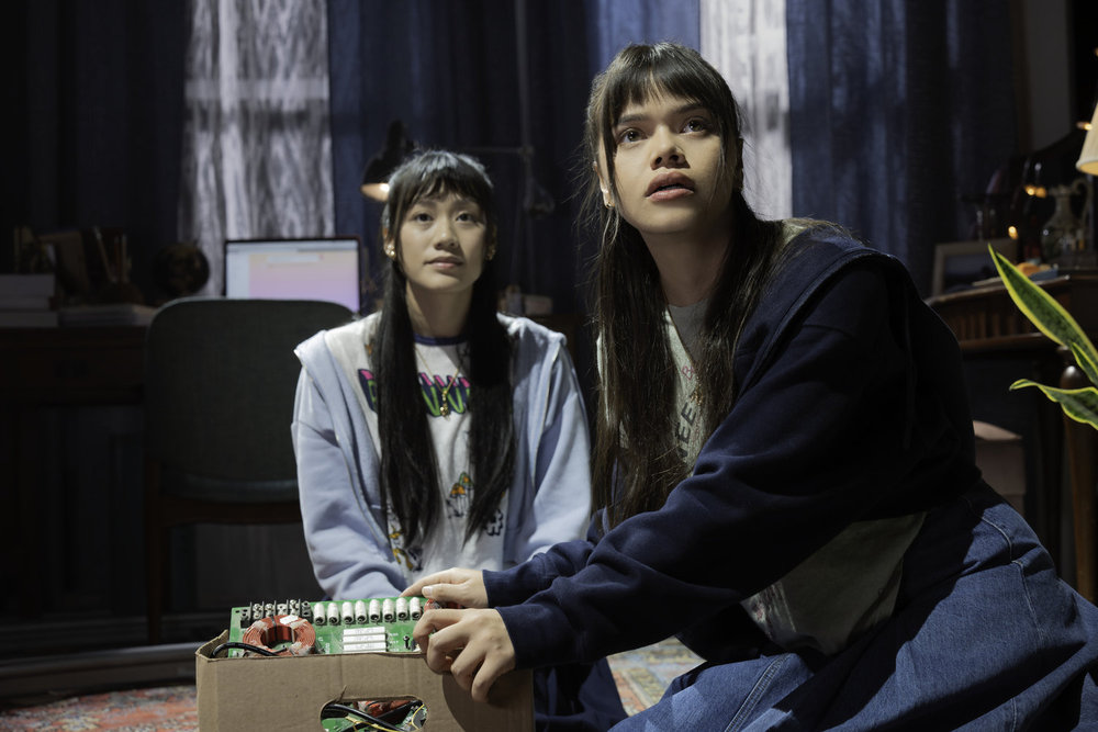 BRILLIANT MINDS -- "The Rabbit Hole" Episode 213 -- Pictured: (l-r) Ericka Lenorera as Virginia, Malia Pyles as Nora Sutton -- (Photo by: Pief Weyman/NBC)