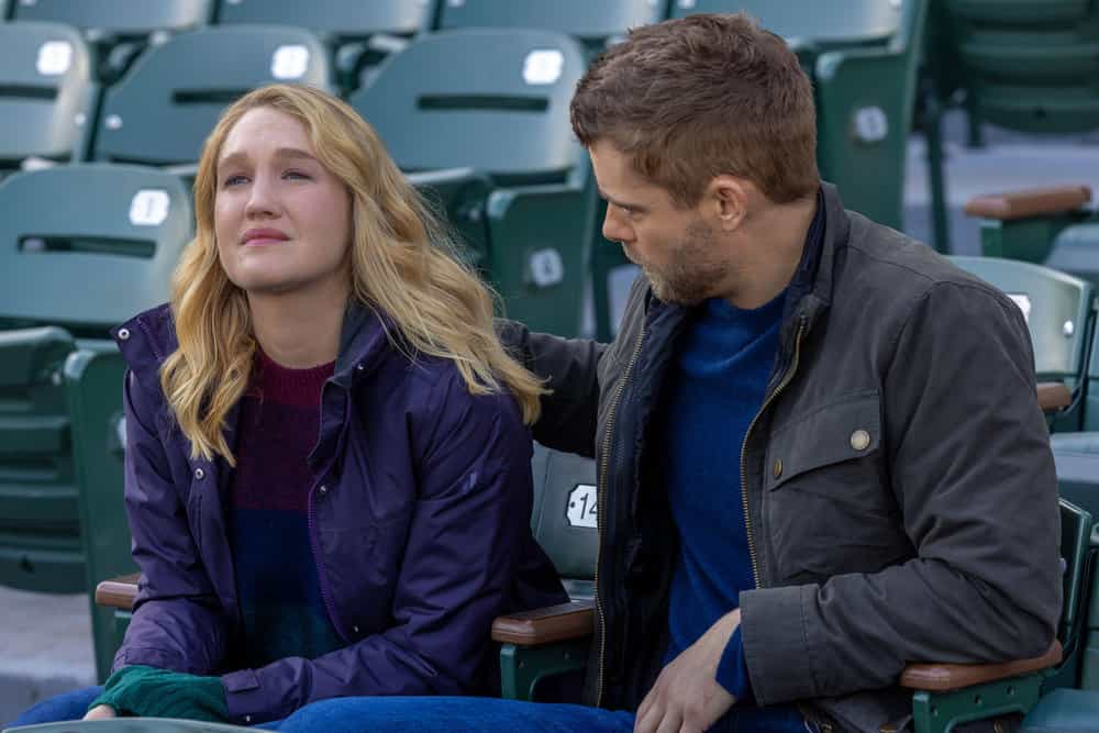 CHICAGO MED Season 11 Episode 11 picture -- "Our So Called Lives" Episode 1111 -- Pictured: (l-r) Hope Lauren as Lynne Murphy, Luke Mitchell as Dr. Mitch Ripley -- (Photo by: George Burns Jr/NBC)