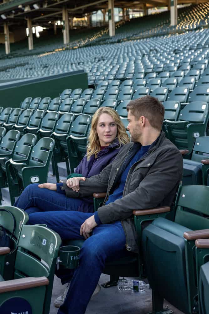 CHICAGO MED Season 11 Episode 11 -- "Our So Called Lives" Episode 1111 -- Pictured: (l-r) Hope Lauren as Lynne Murphy, Luke Mitchell as Dr. Mitch Ripley -- (Photo by: George Burns Jr/NBC)