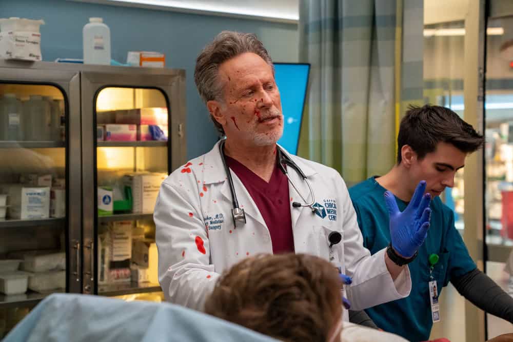 CHICAGO MED -- "Our So Called Lives" Episode 1111 -- Pictured: Steven Weber as Dr. Dean Archer -- (Photo by: Elizabeth Sisson/NBC)