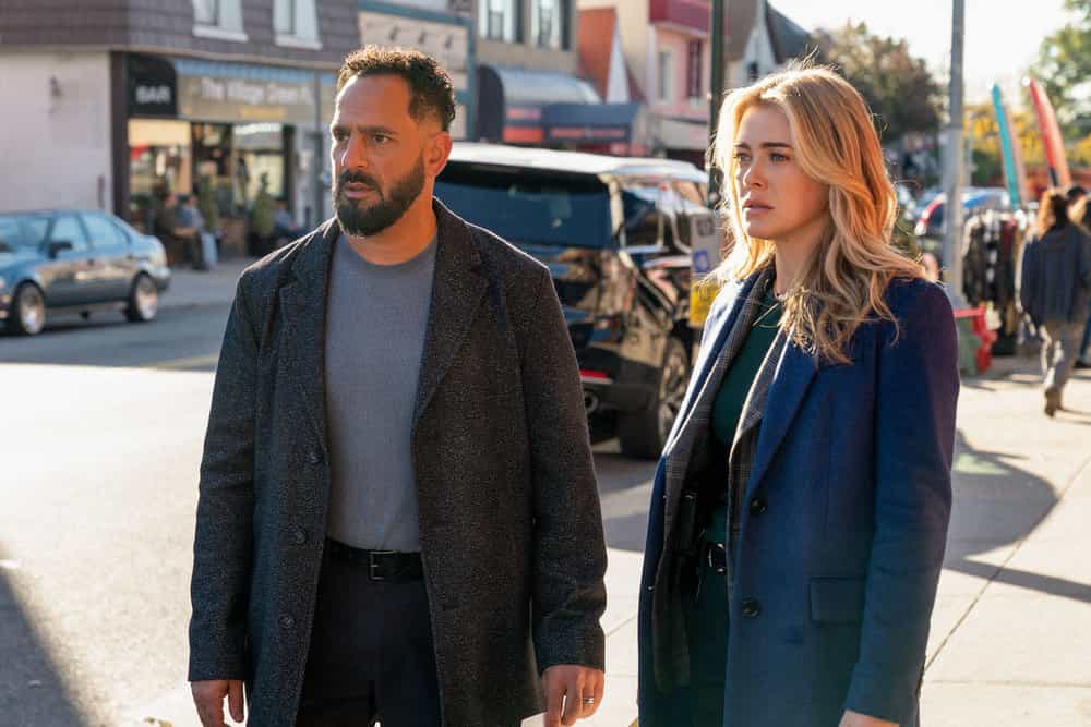 THE HUNTING PARTY Season 2 Episode 4 photo -- "Amanda Weiss" Episode 204 -- Pictured: (l-r) Patrick Sabongui as Jacob Hassani, Melissa Roxburgh as Rebecca "Bex" Henderson -- (Photo by: Ralph Bavaro/NBC)