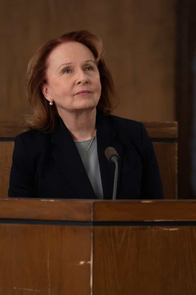 LAW & ORDER: SPECIAL VICTIMS UNIT -- "Hubris" Episode 27013 -- Pictured: Kate Burton as Dr. Allen -- (Photo by: Ralph Bavaro/NBC)