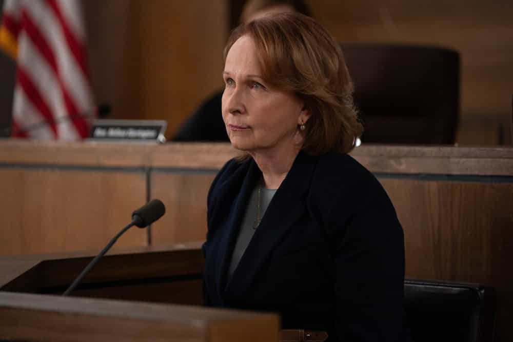 LAW & ORDER: SPECIAL VICTIMS UNIT -- "Hubris" Episode 27013 -- Pictured: Kate Burton as Dr. Allen -- (Photo by: Ralph Bavaro/NBC)